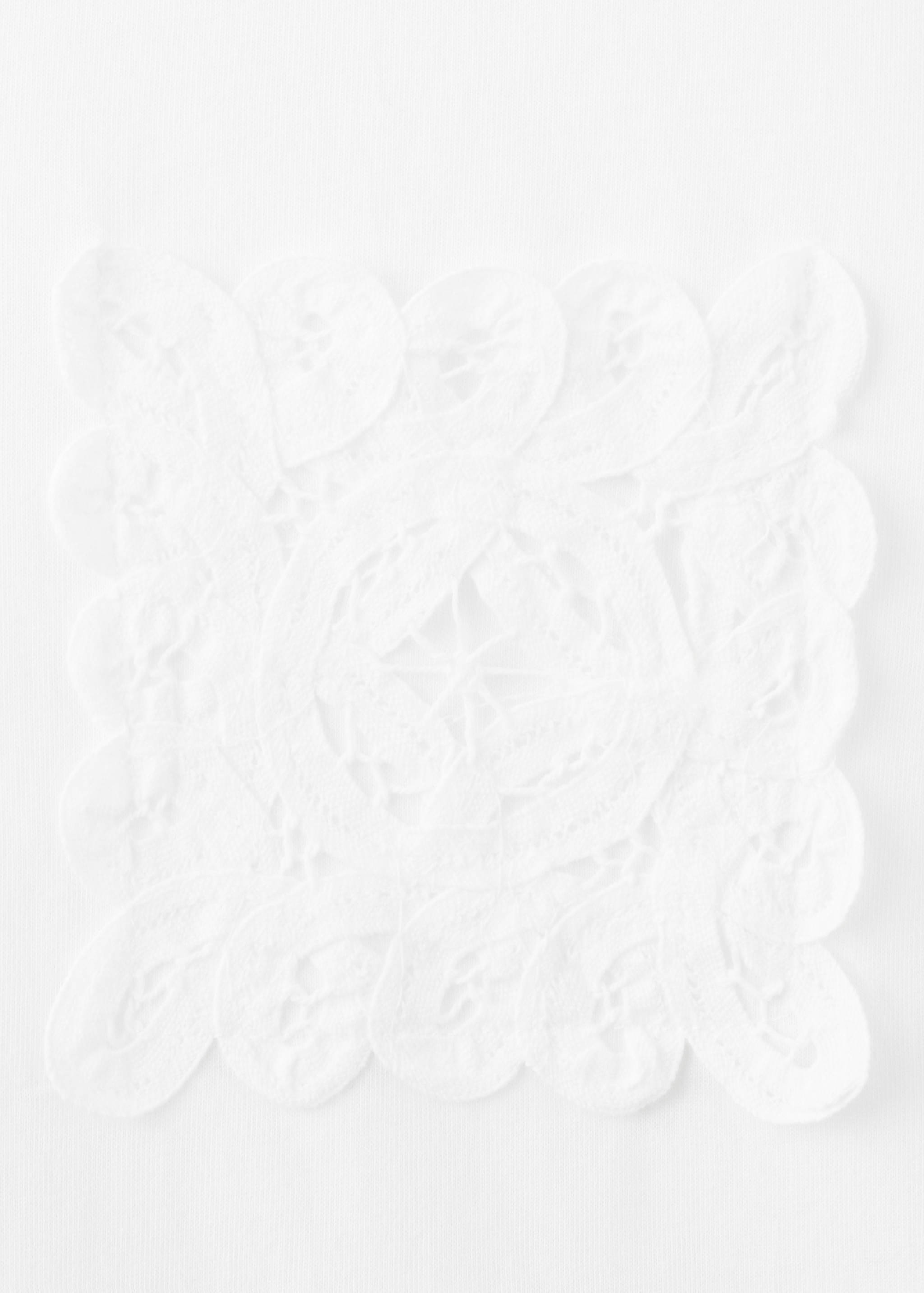 Embroidered cotton T-shirt - Details of the article 0