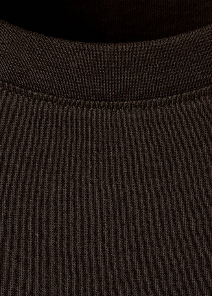 Printed cotton-blend t-shirt — Brown