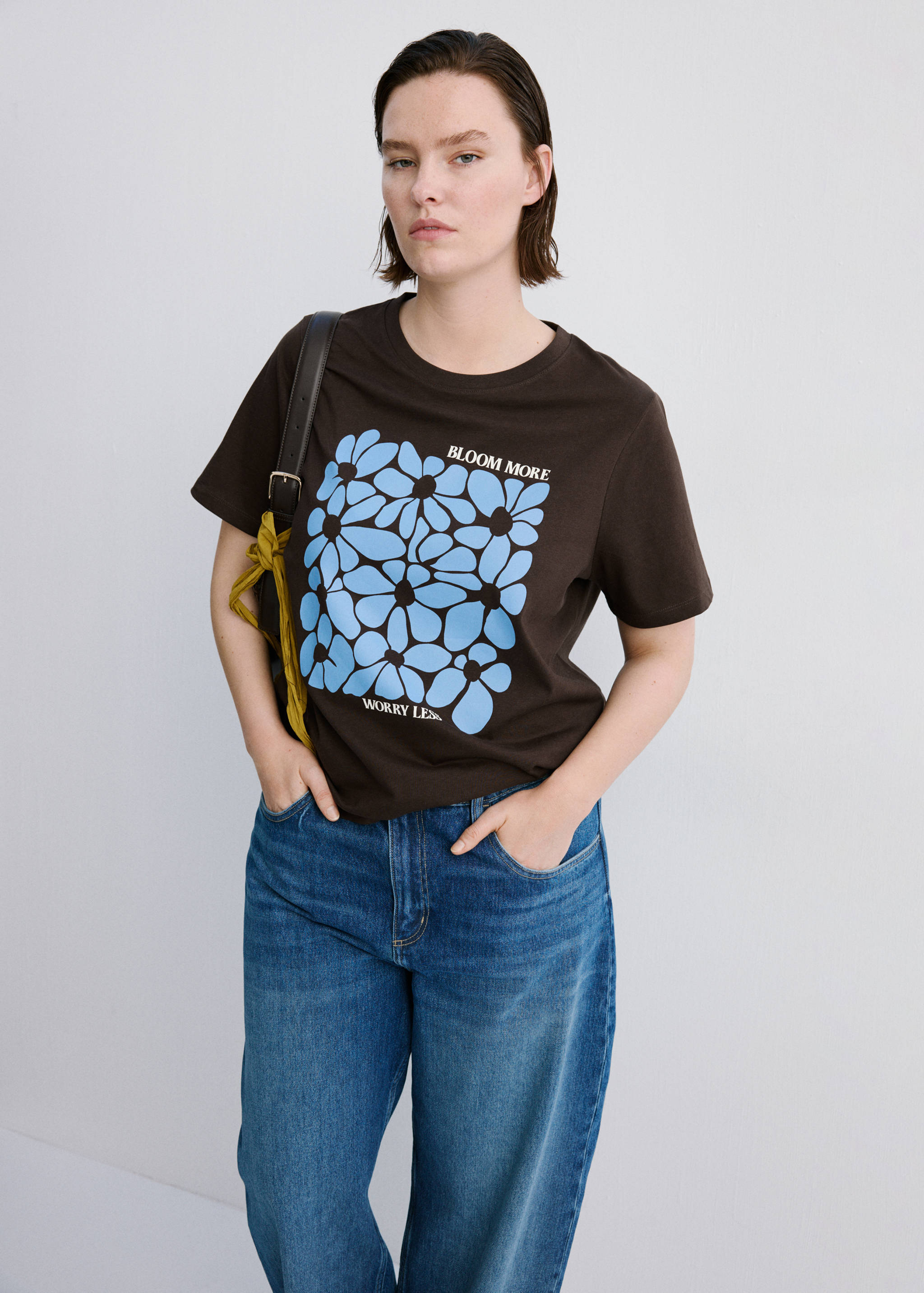 Printed cotton-blend t-shirt - Details of the article 5