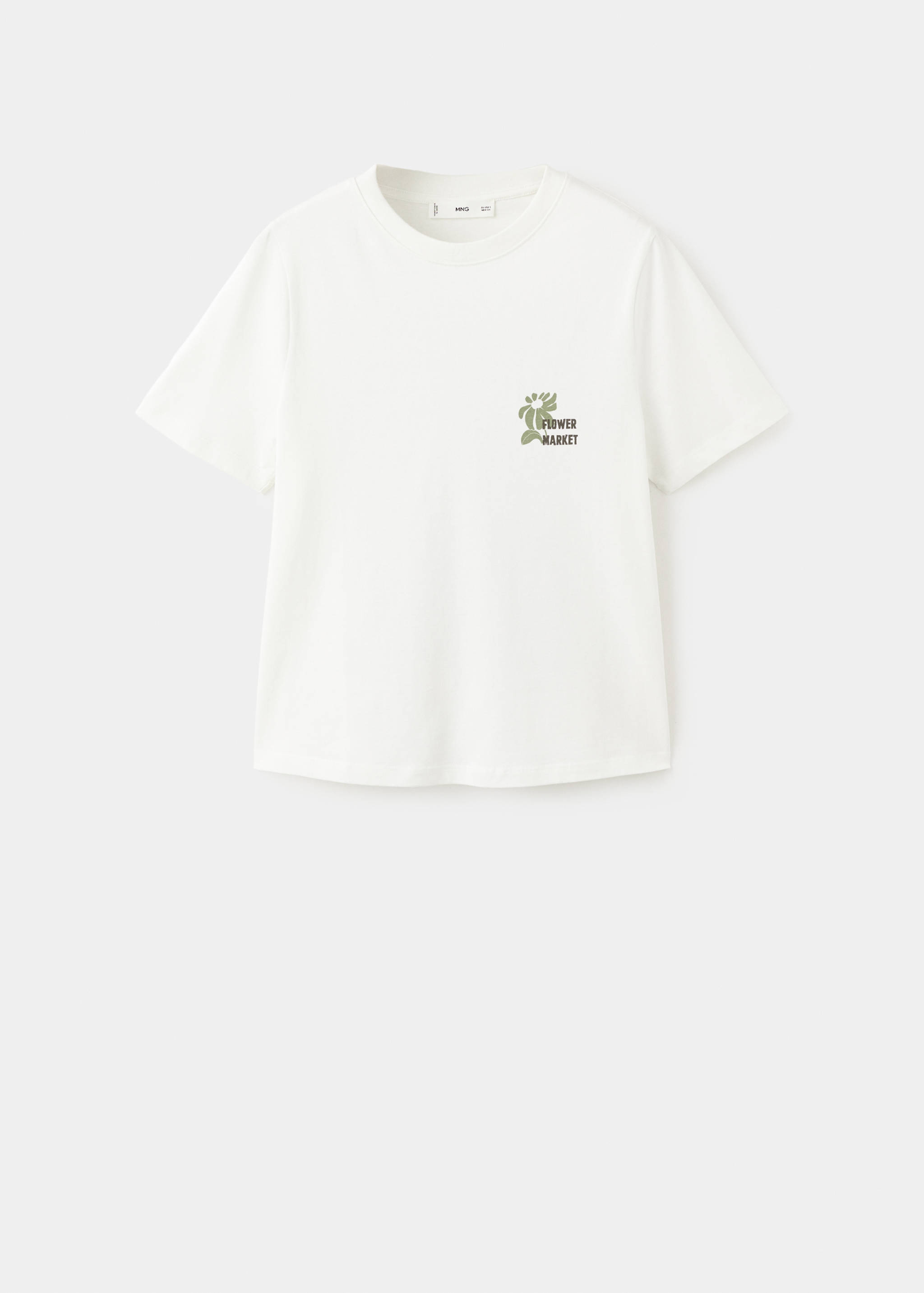 Printed cotton-blend t-shirt - Article without model