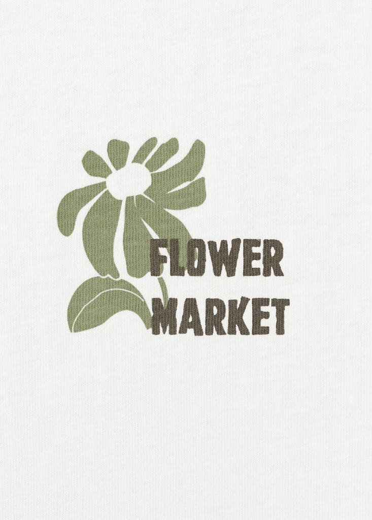 Printed cotton-blend t-shirt — Khaki