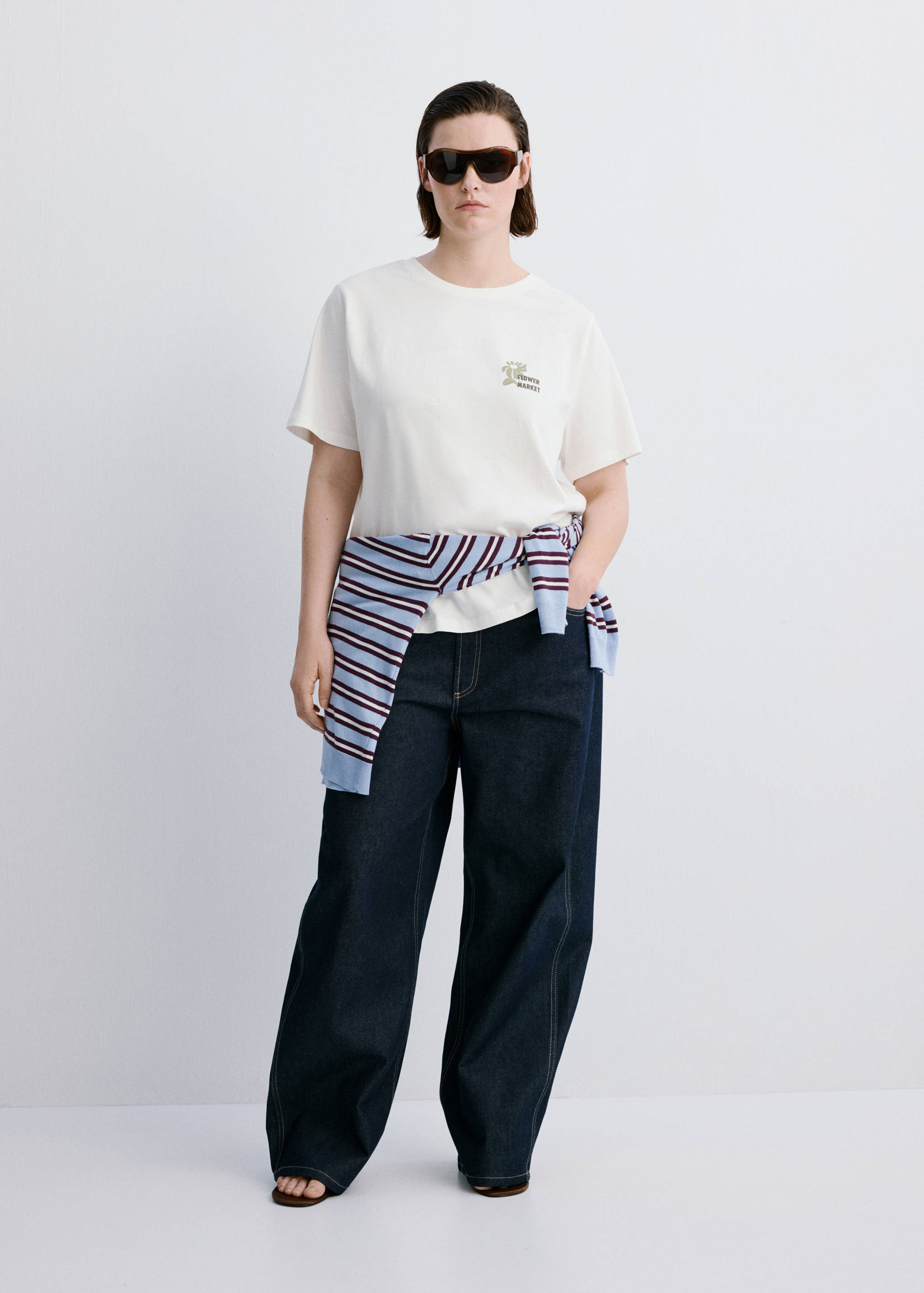 Printed cotton-blend t-shirt - Details of the article 3