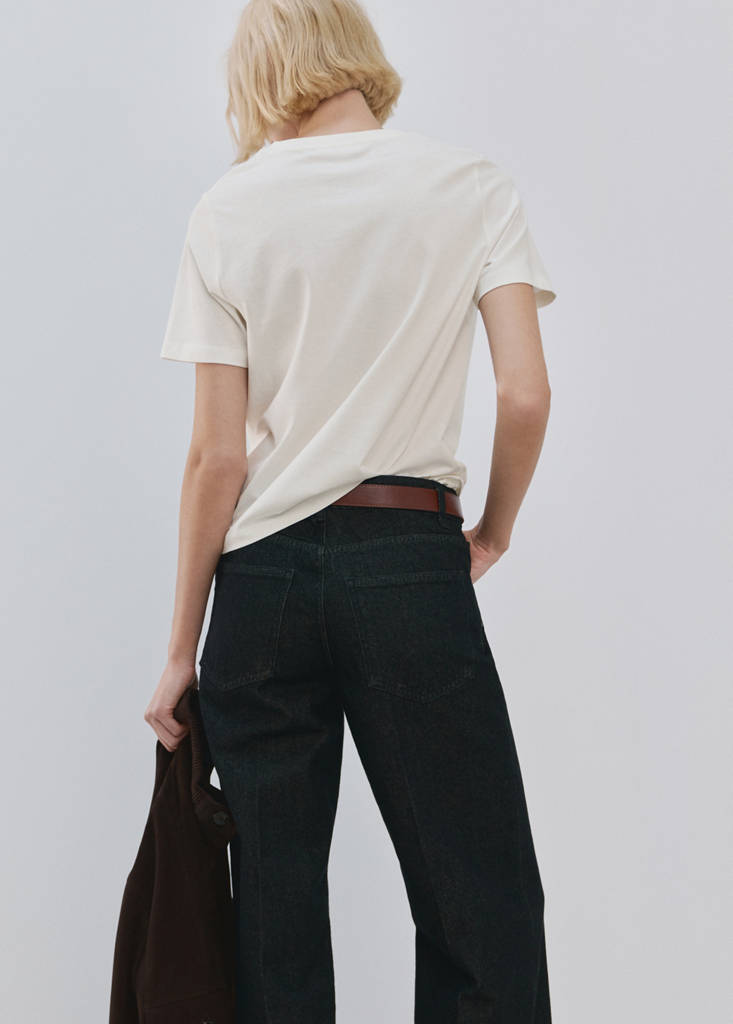 Printed cotton-blend t-shirt — Violet