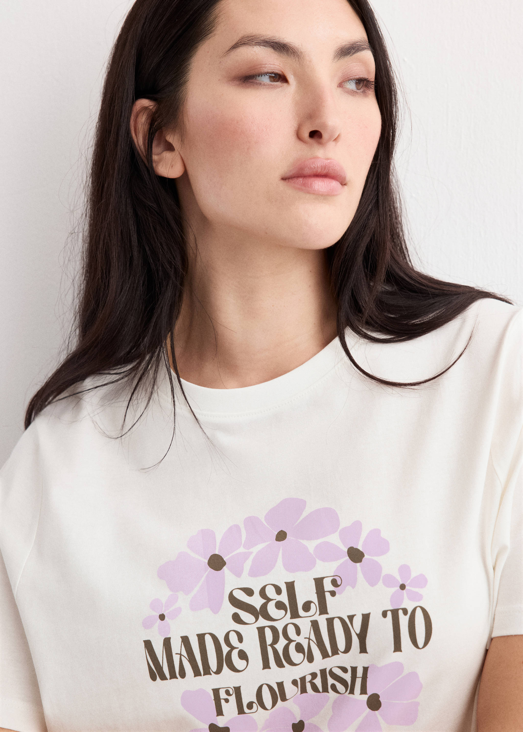 Printed cotton-blend t-shirt - Details of the article 4