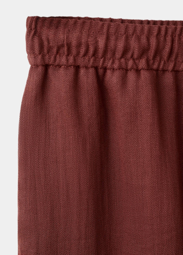 High-waist palazzo trousers — Red