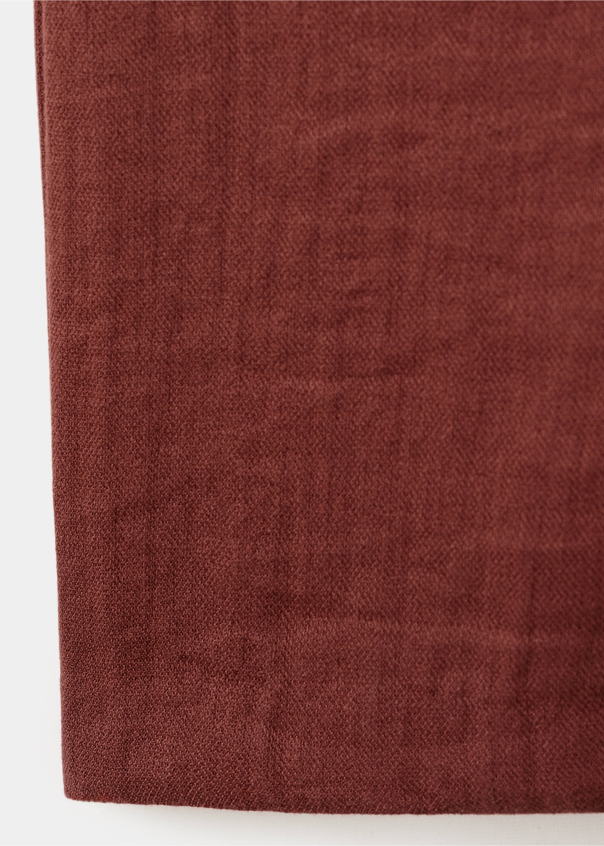 High-waist palazzo trousers - Details of the article 0, Red. Ref: 27035831-00.