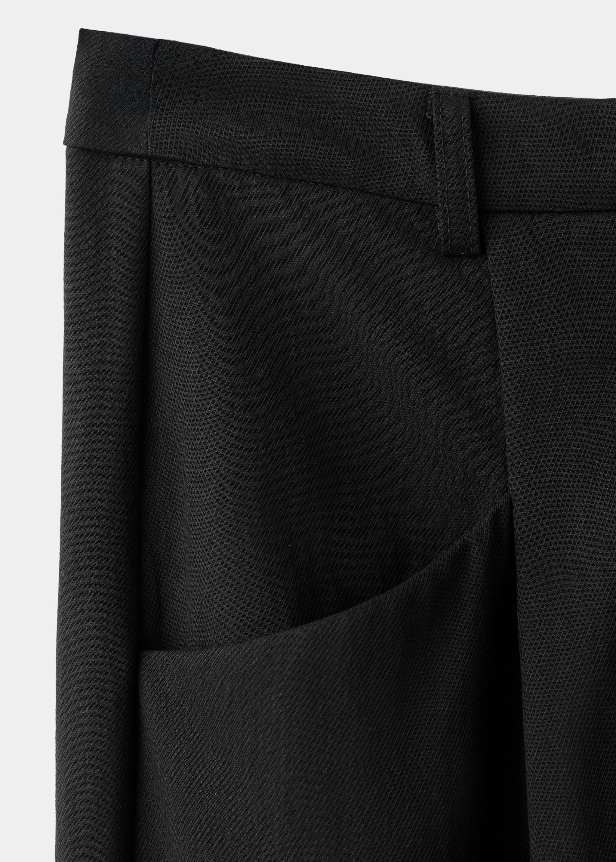 Wideleg lyocell trousers - Details of the article 0