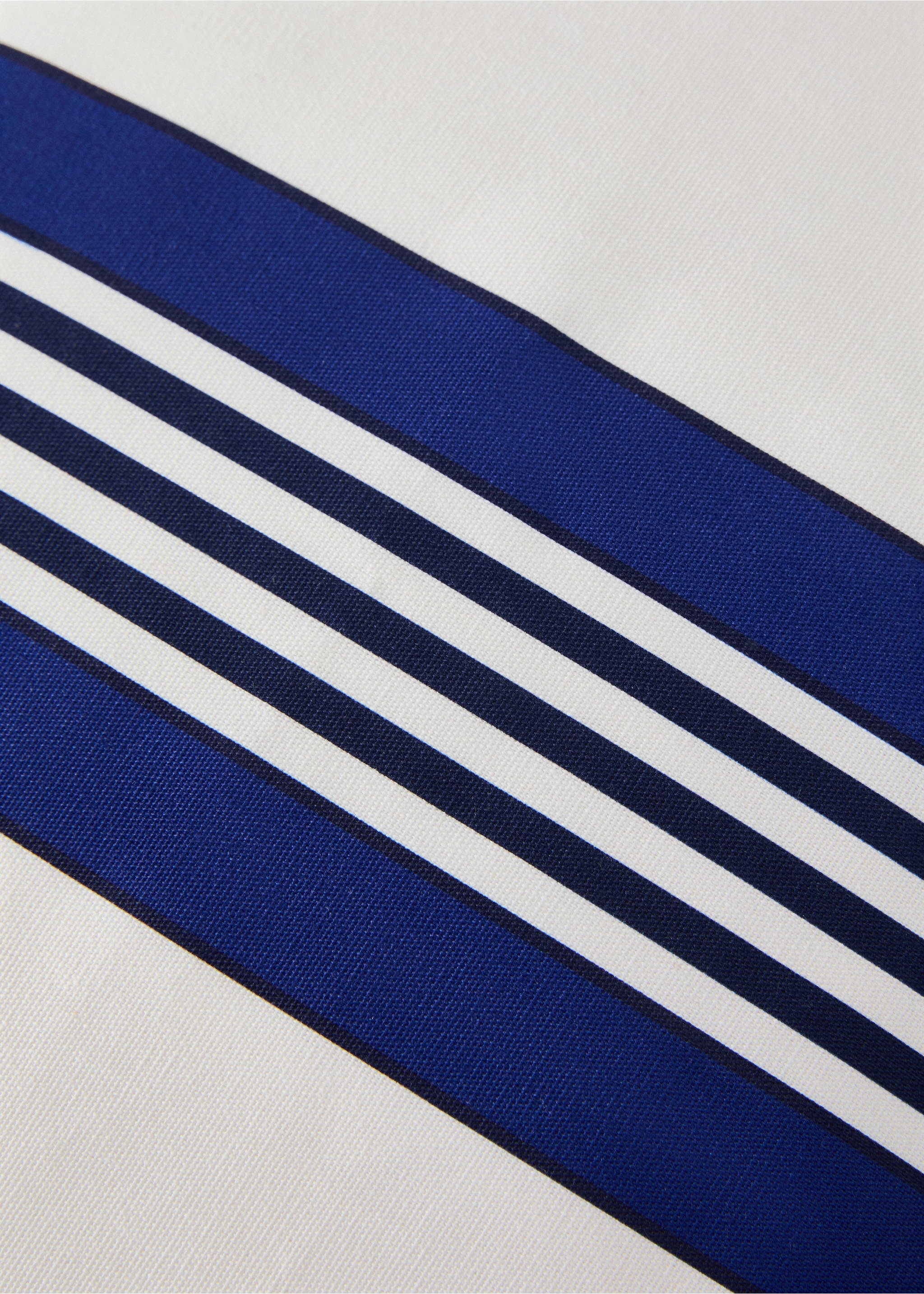 Цветна калъфка за декоративна възглавница от памук на райета 30x50см - Данни за артикула 3, Синьо. Ref: 27035833-00.