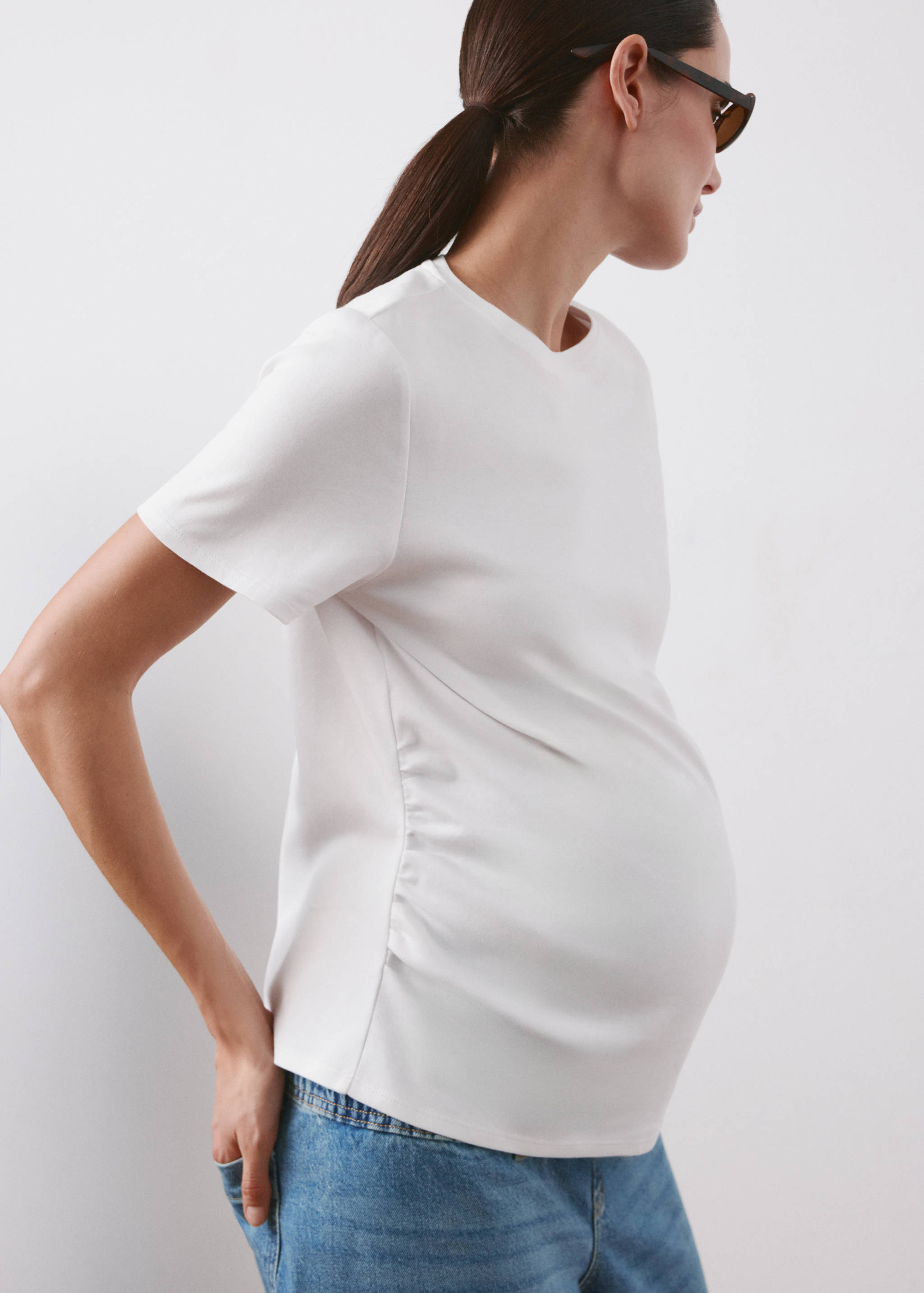 T-shirt coton grossesse - Plan moyen