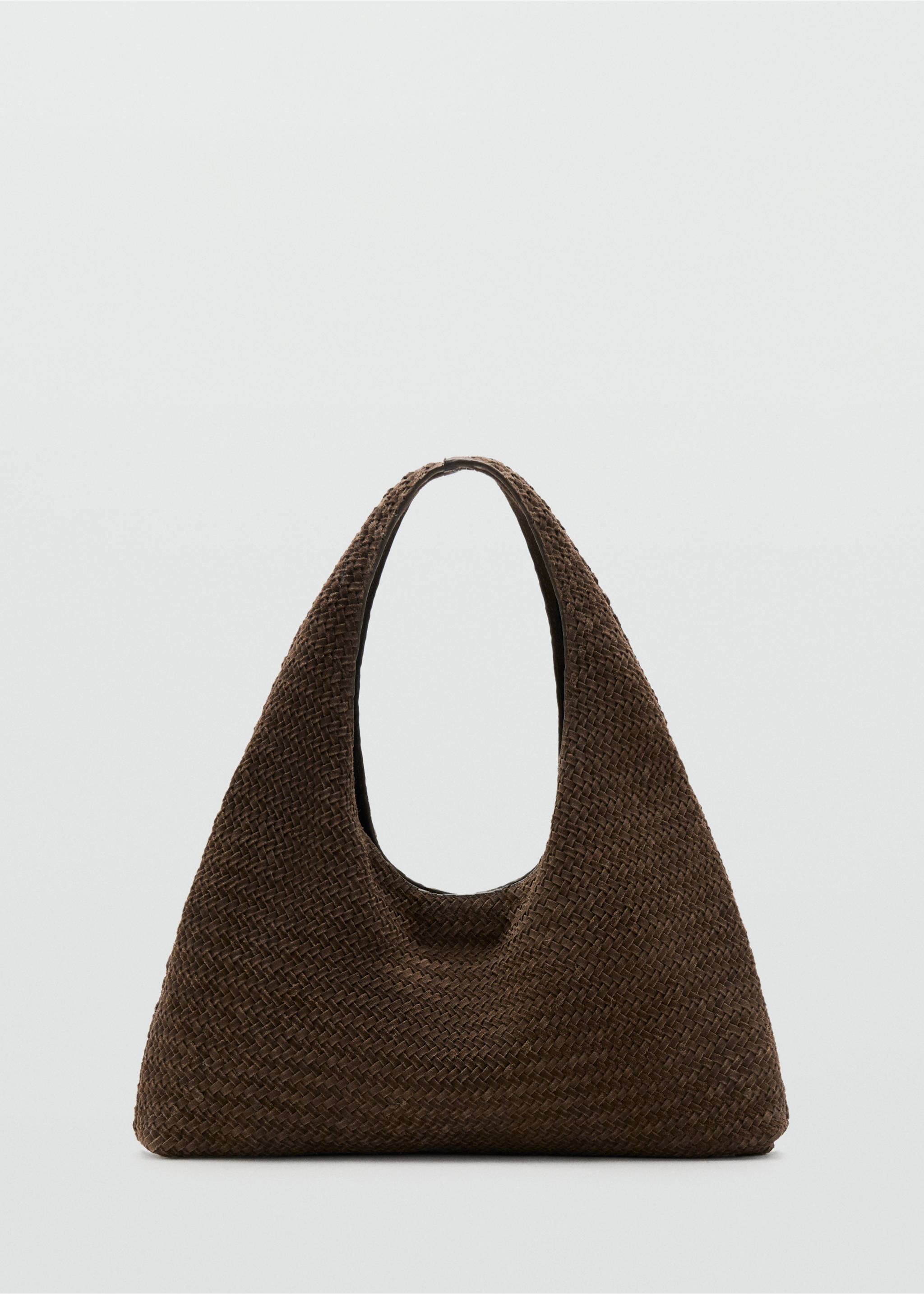 Braided leather shoulder bag - Article without model, Brown. Ref: 27035835-00.