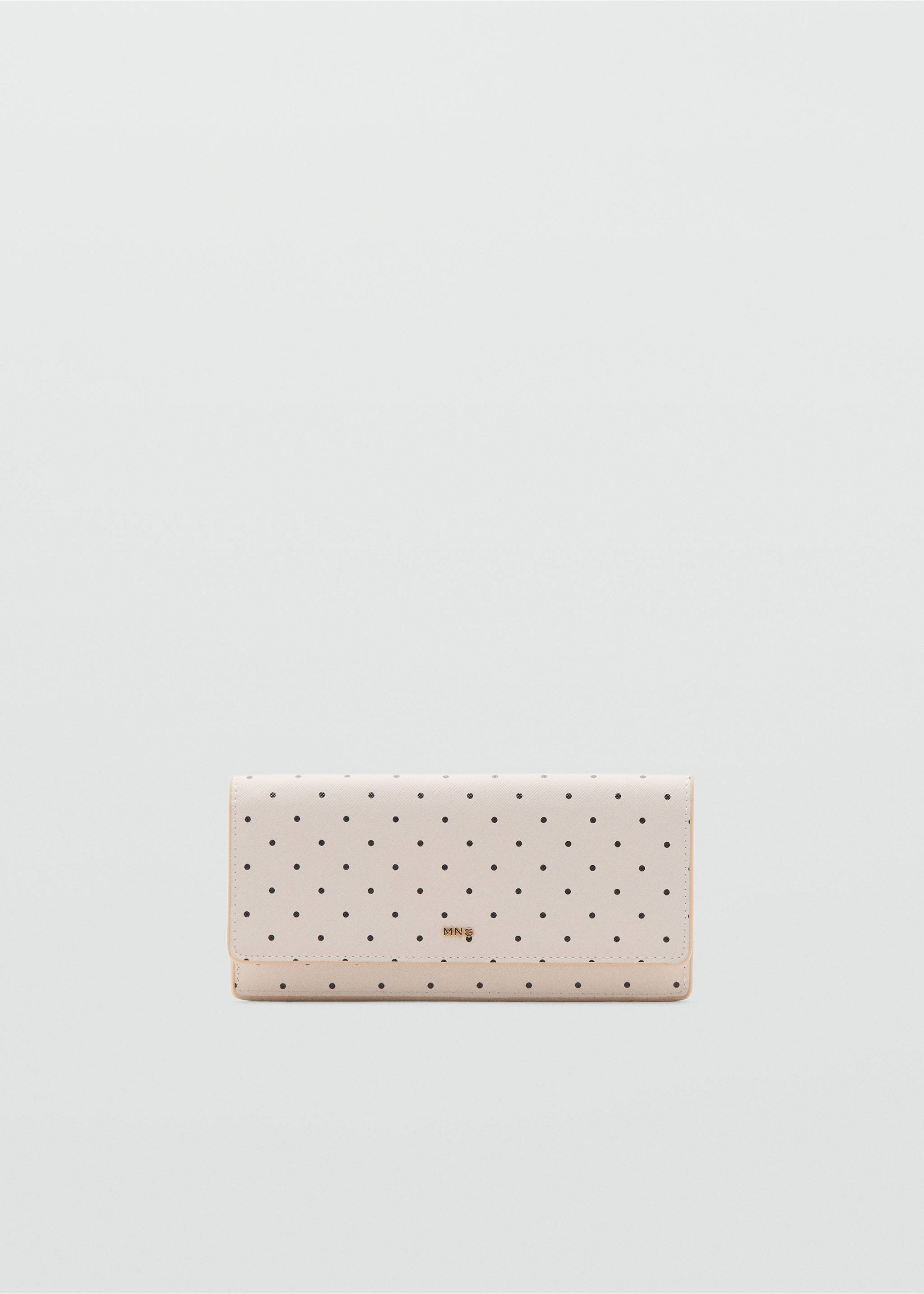 Portofel cu buline și clapetă - Articol fără model, Alb-murdar. Ref: 27035837-00.