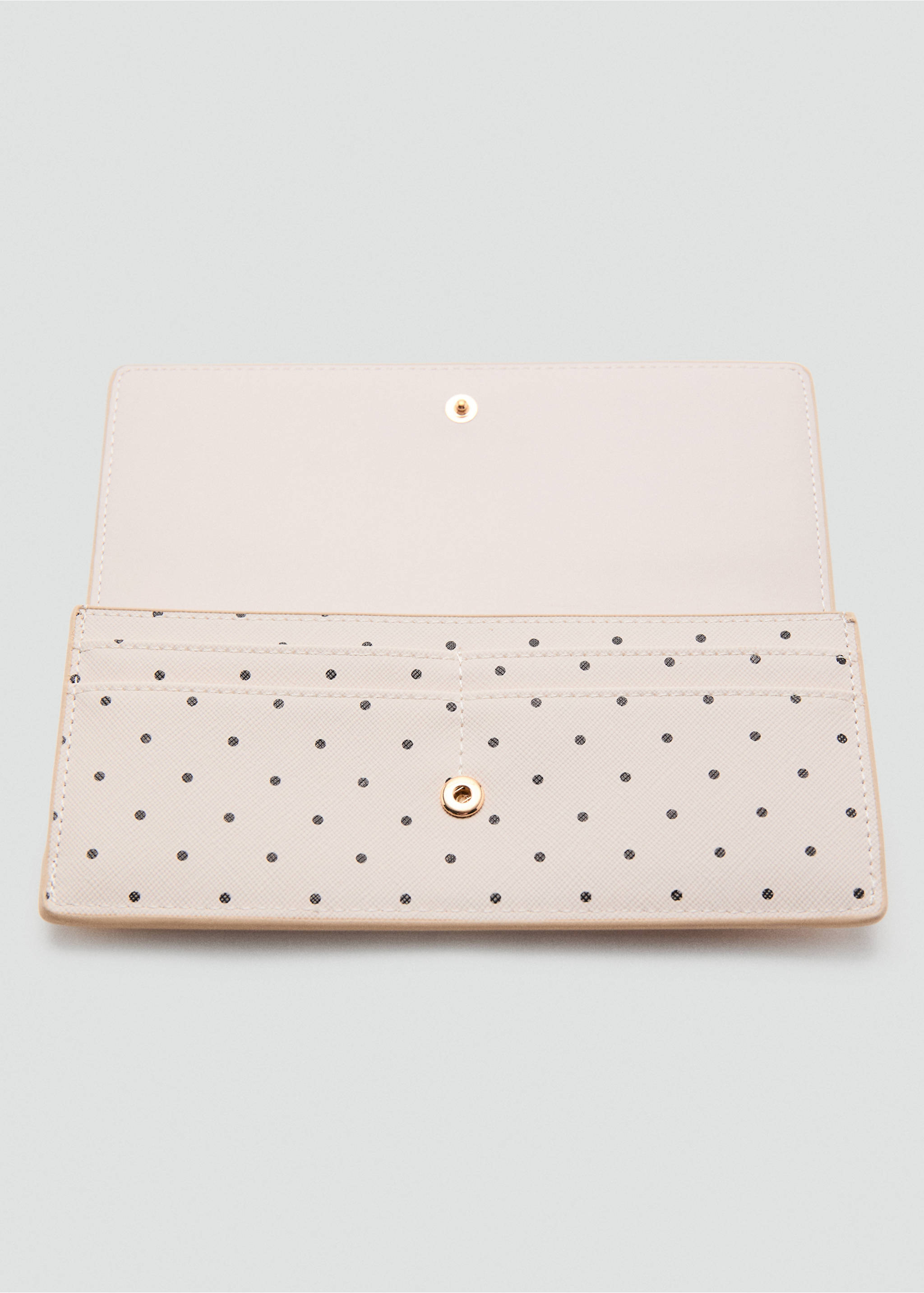 Portofel cu buline și clapetă - Detaliu al articolului 1, Alb-murdar. Ref: 27035837-00.