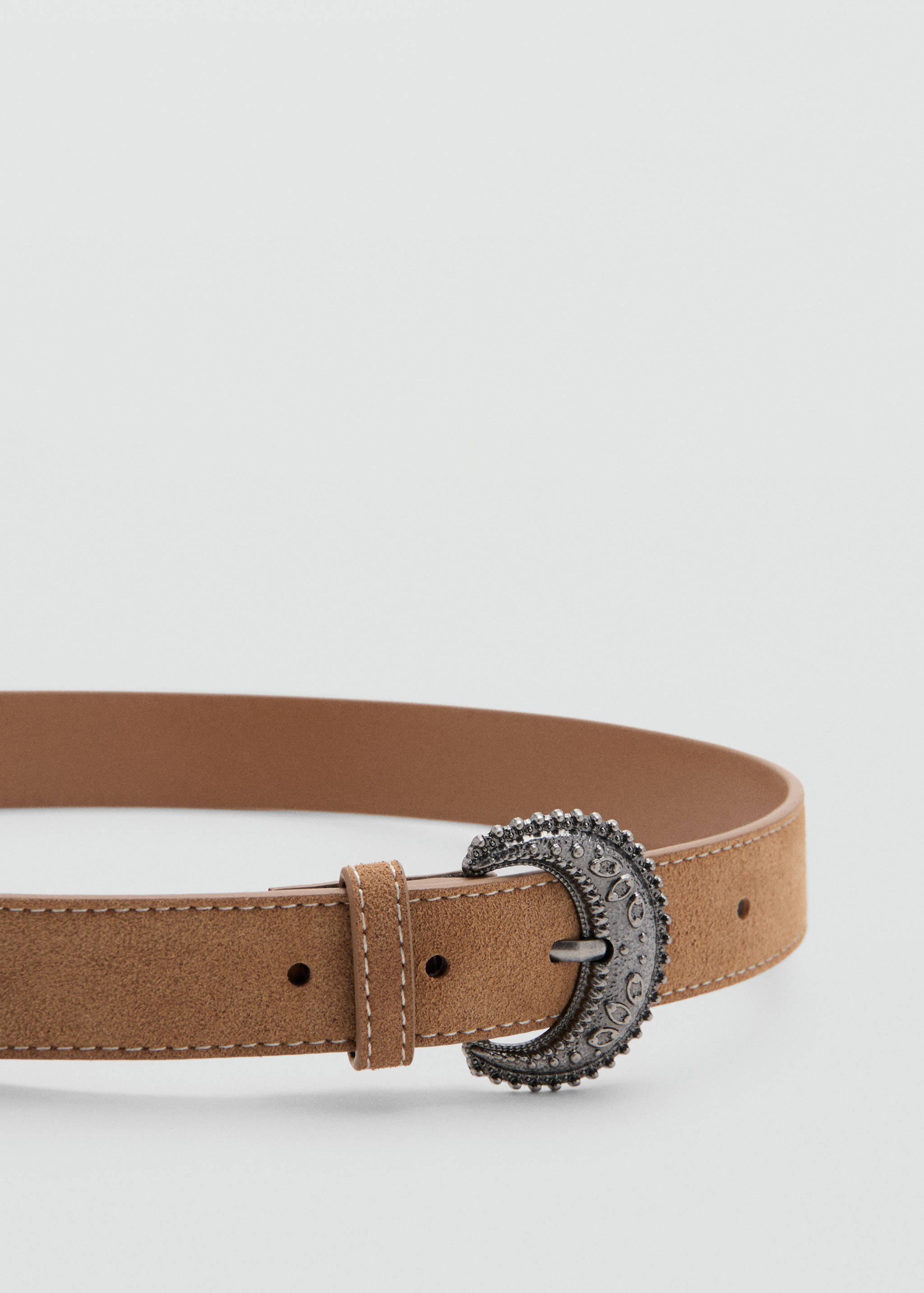 Buckle leather belt - Medium plane