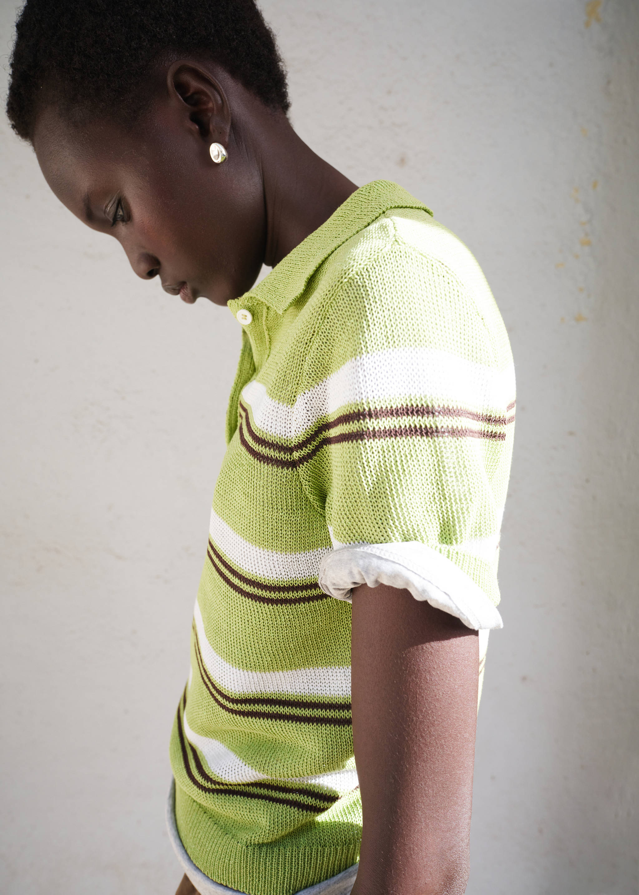 Pull-over maille col polo - Détail de l'article 1