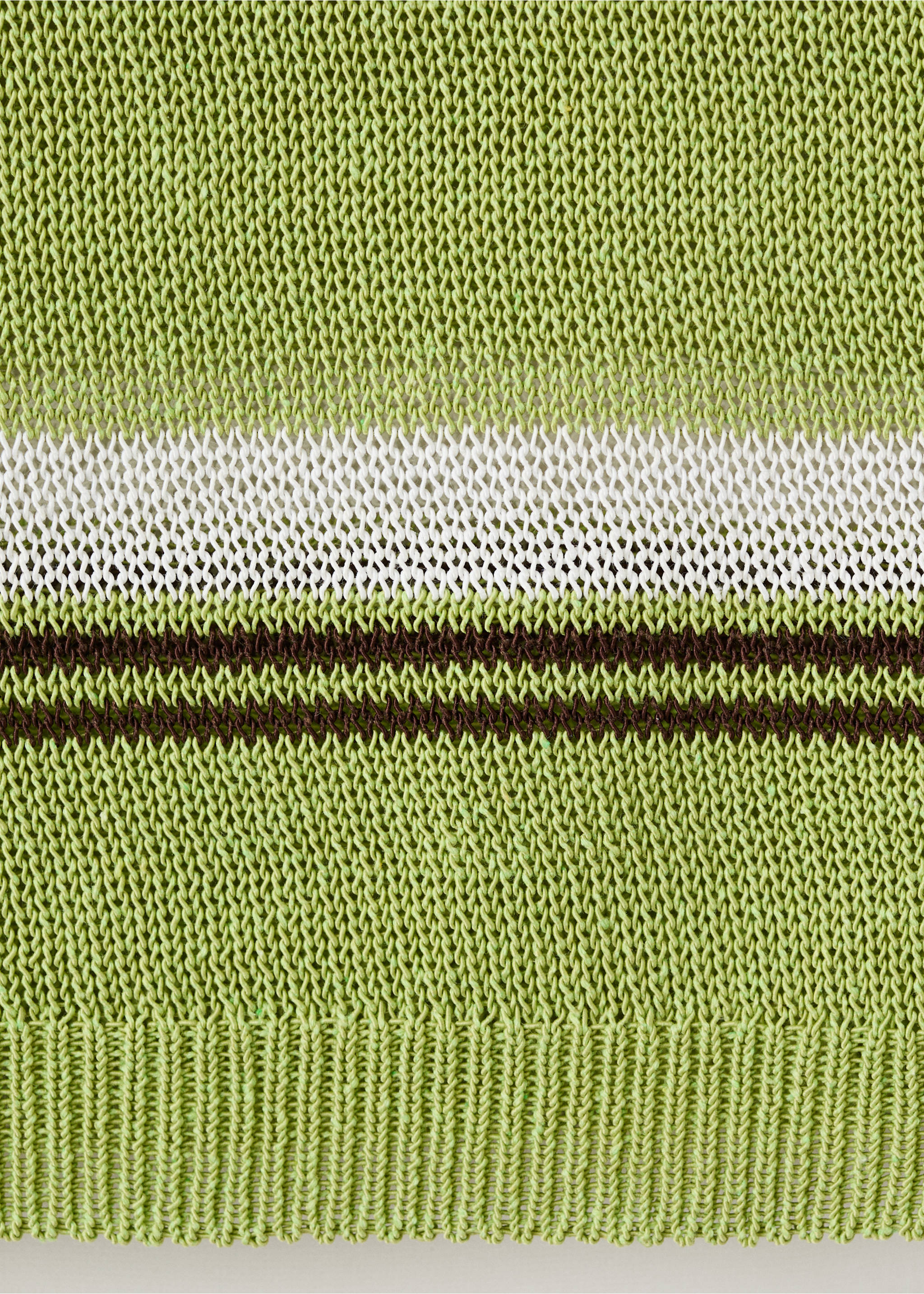 Pull-over maille col polo - Détail de l'article 0, Vert. Ref: 27035839-00.