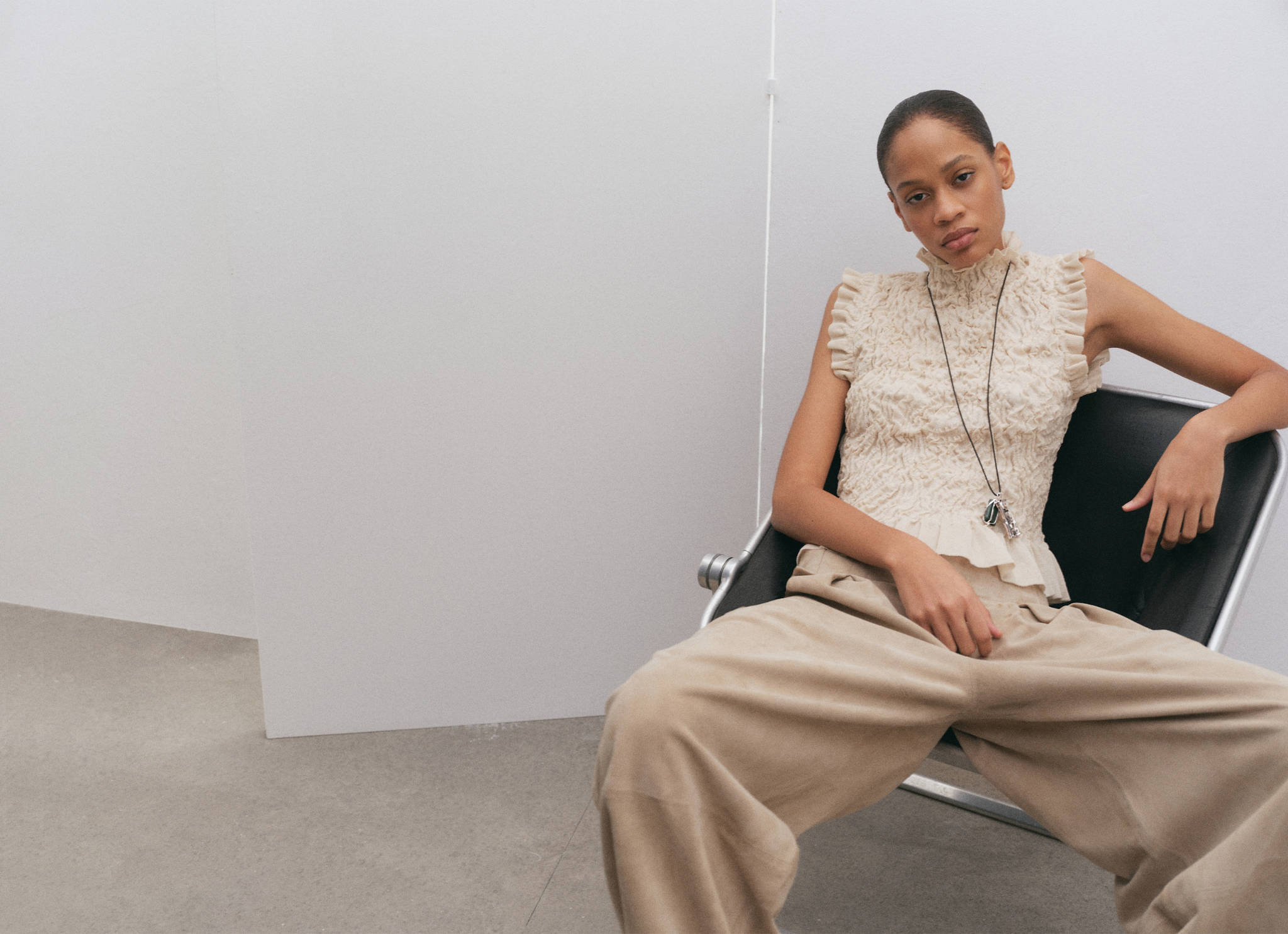 Textured knit top - Panoramic plane