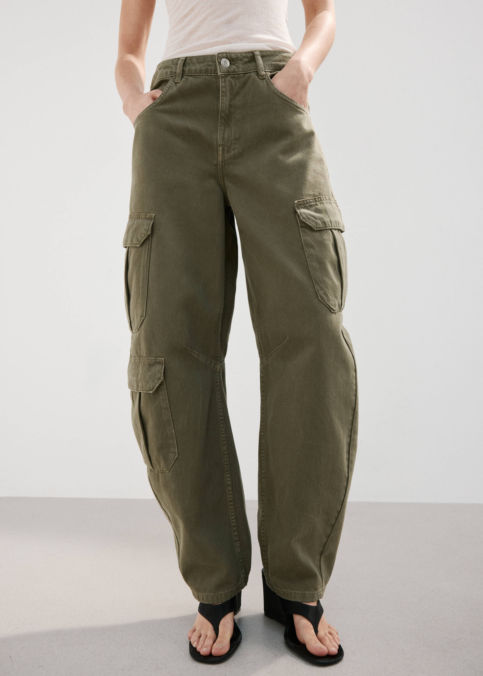 Pocket cargo jeans - Medium plane