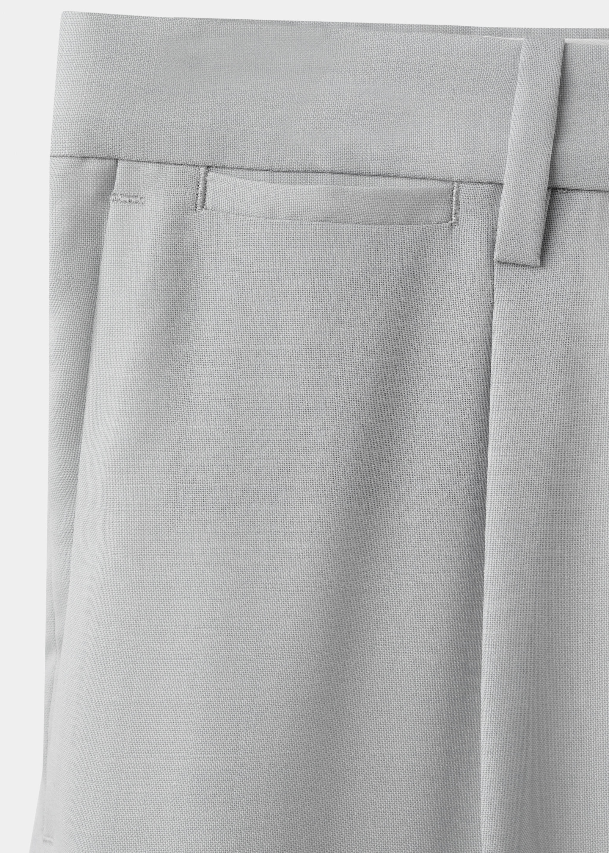 100% virgin wool regular fit trousers - Details of the article 8