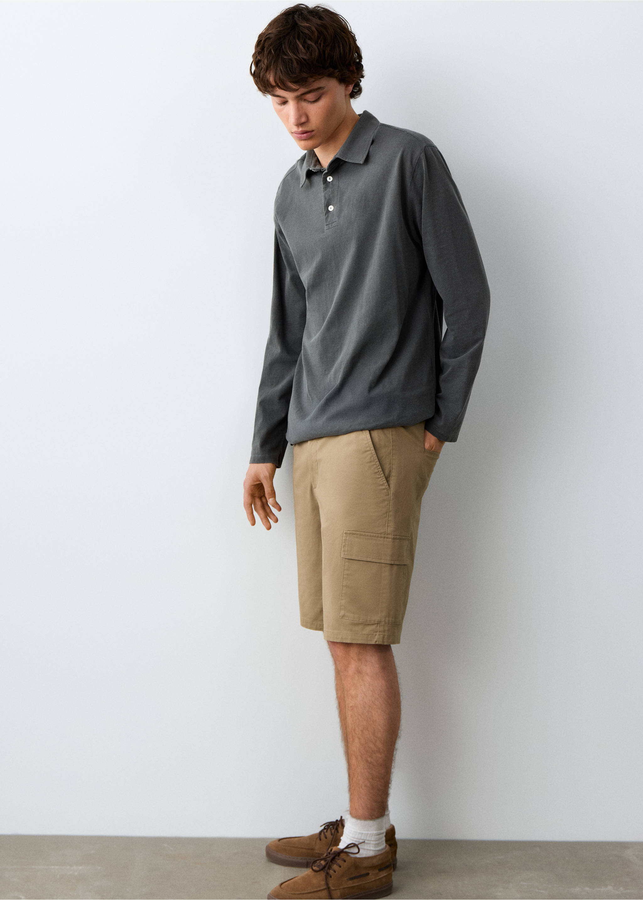 Cargo Bermuda shorts - Medium plane, Sand. Ref: 27035933-00.
