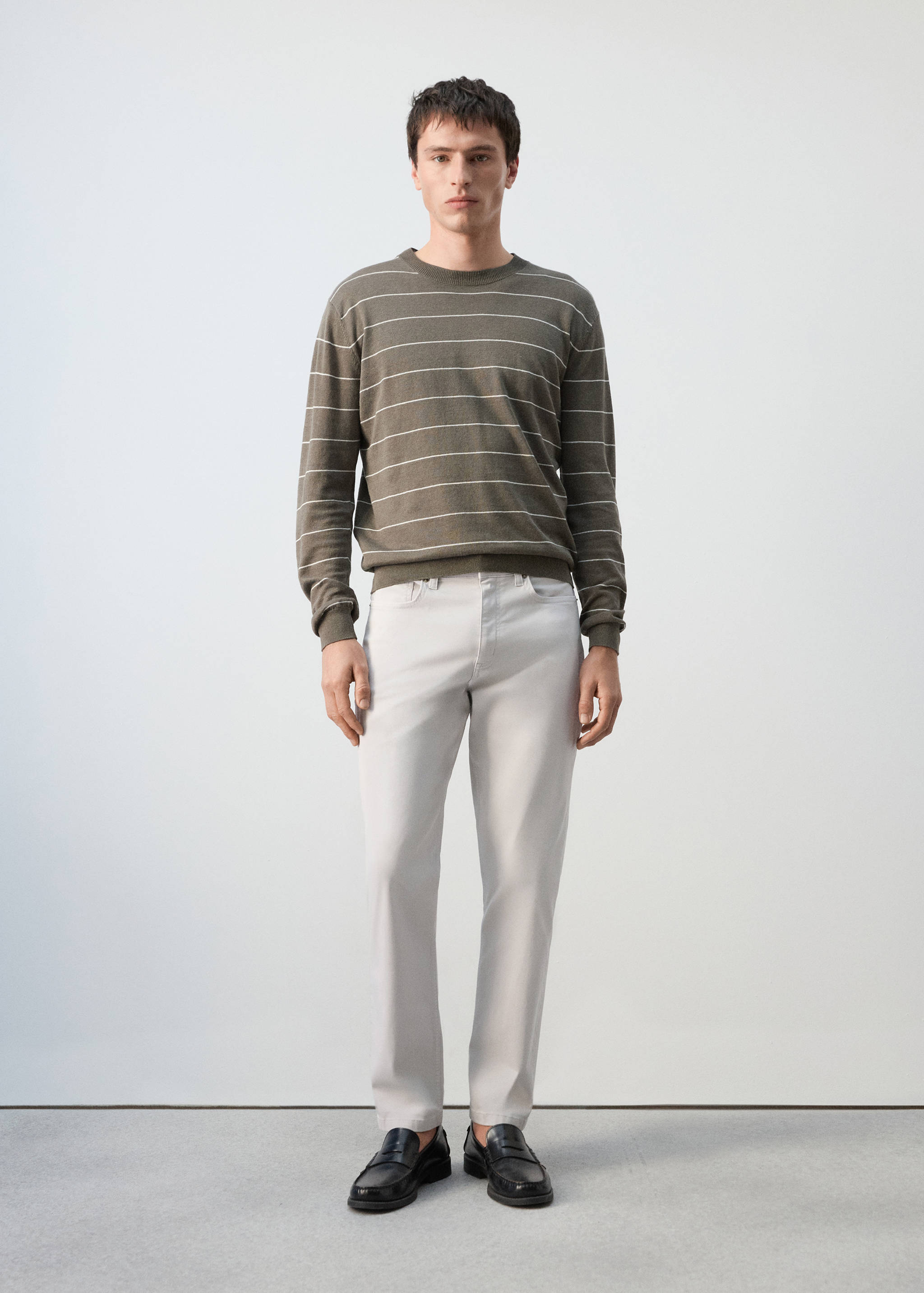 Pantalons regular fit 100% cotó - Pla general