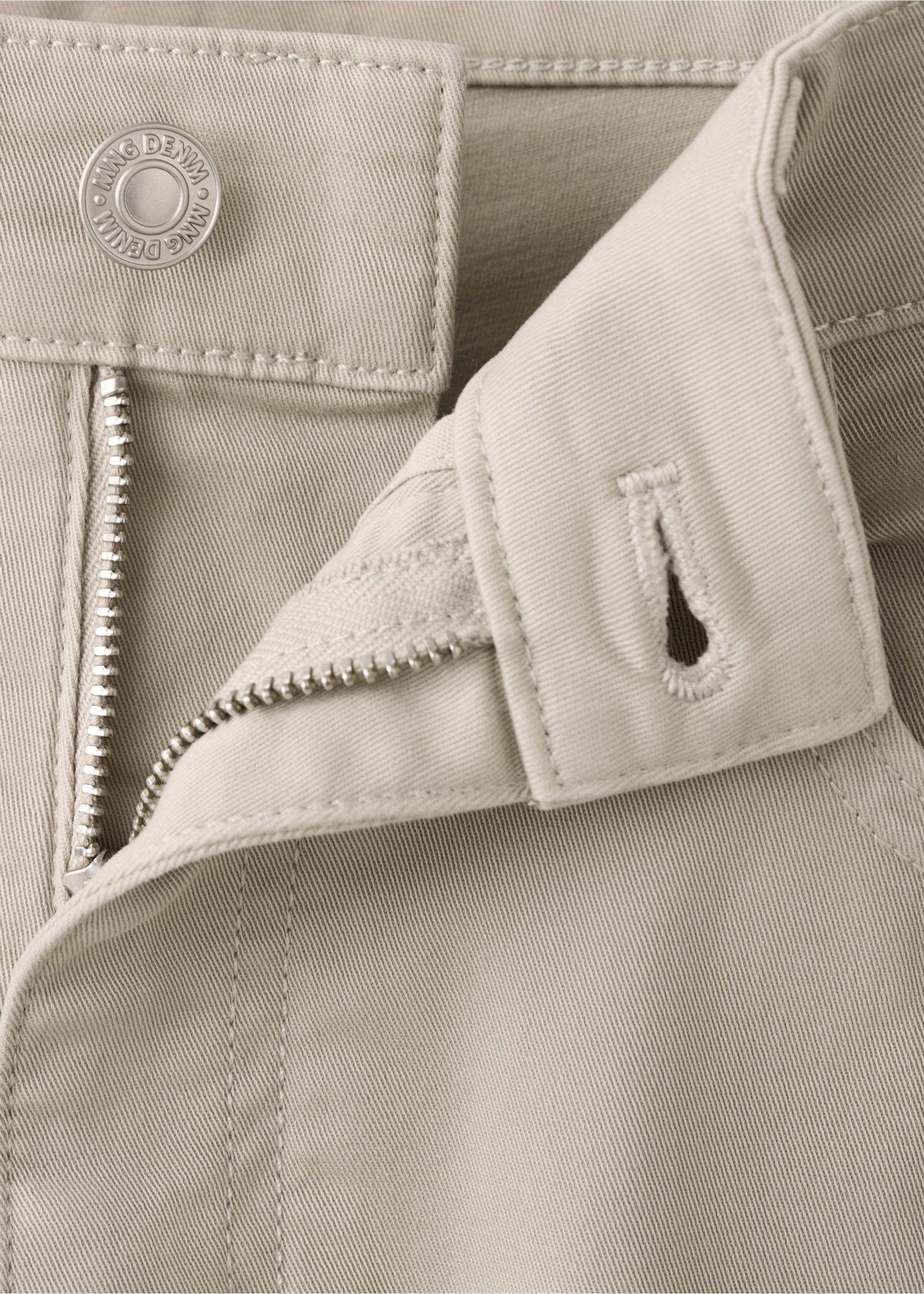 Pantalons regular fit 100% cotó - Detall de l'article 0, Beige. Ref: 27035935-00.