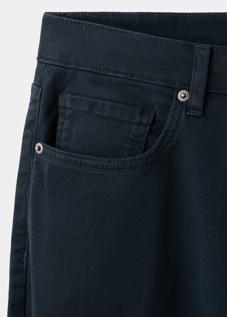Regular-fit 100% cotton trousers — Navy