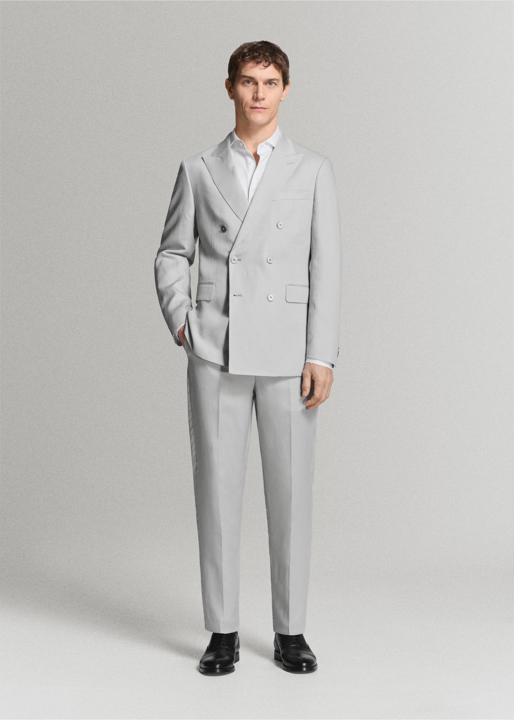 Amalfi slim fit double-breasted blazer - General plane, Sky Blue. Ref: 27035937-02.