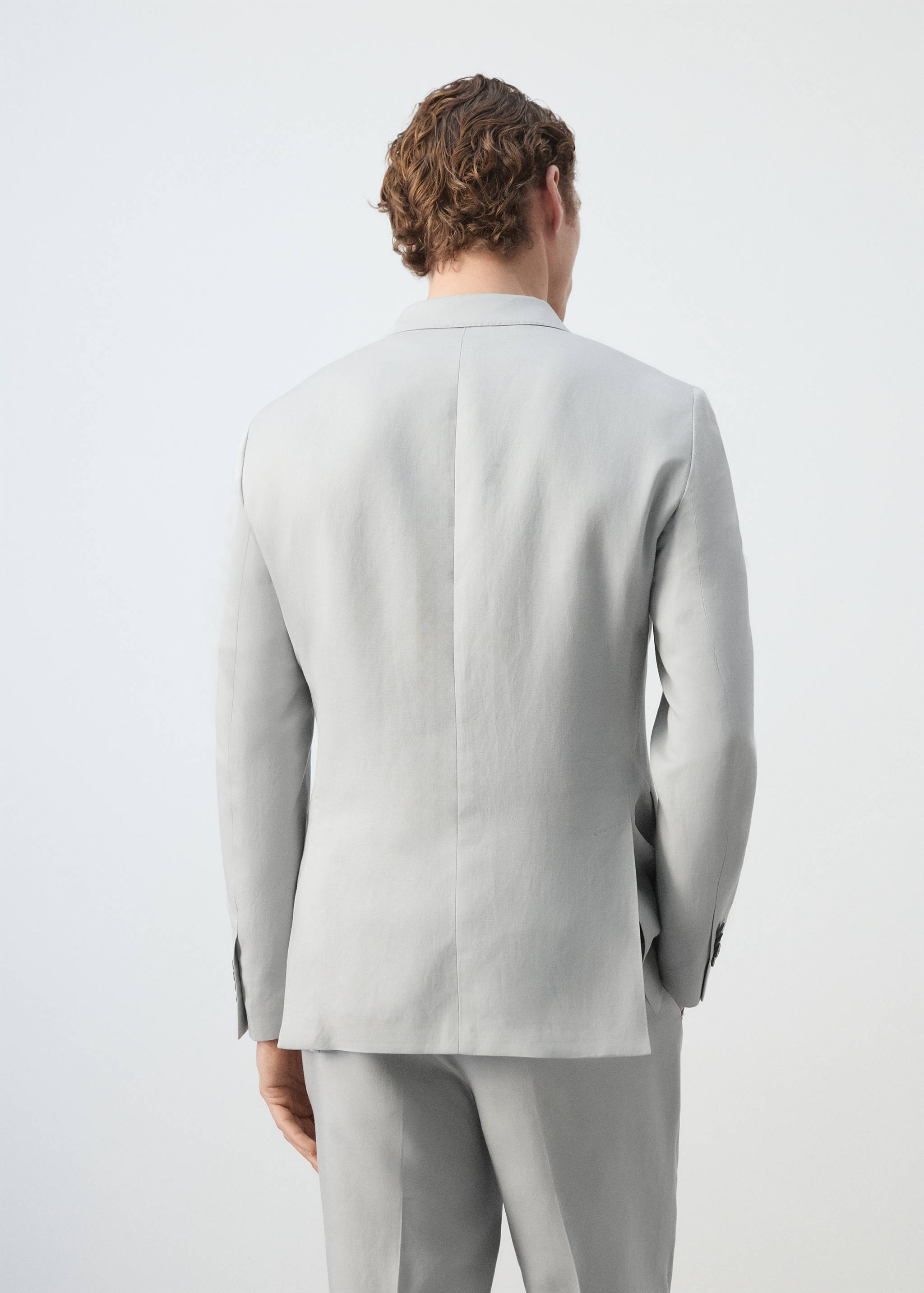 Amalfi slim fit double-breasted blazer - Reverse of the article