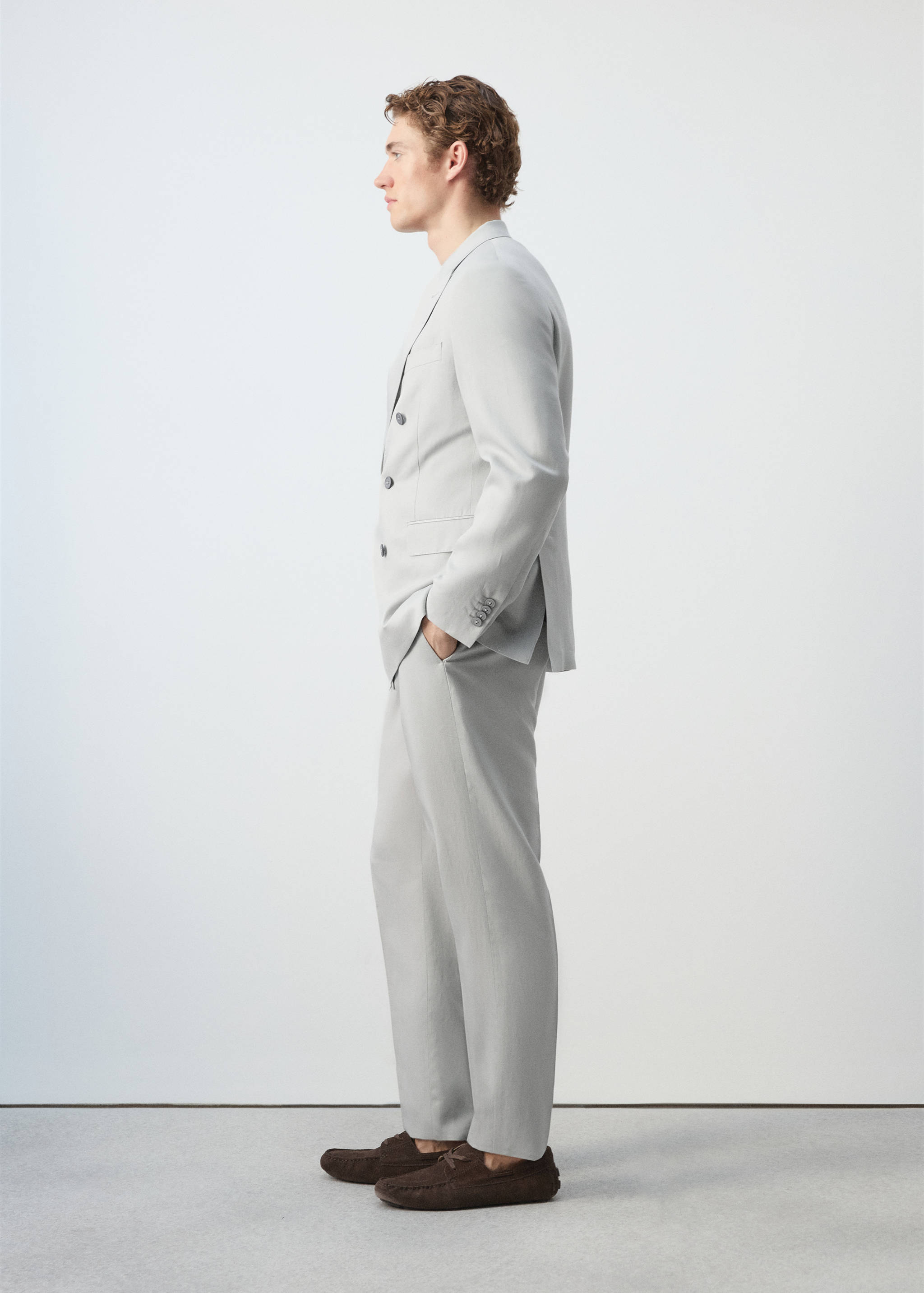 Amalfi slim fit double-breasted blazer - Details of the article 4