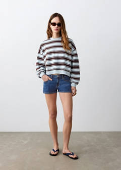 Low-waist mini shorts — Dark Blue 2