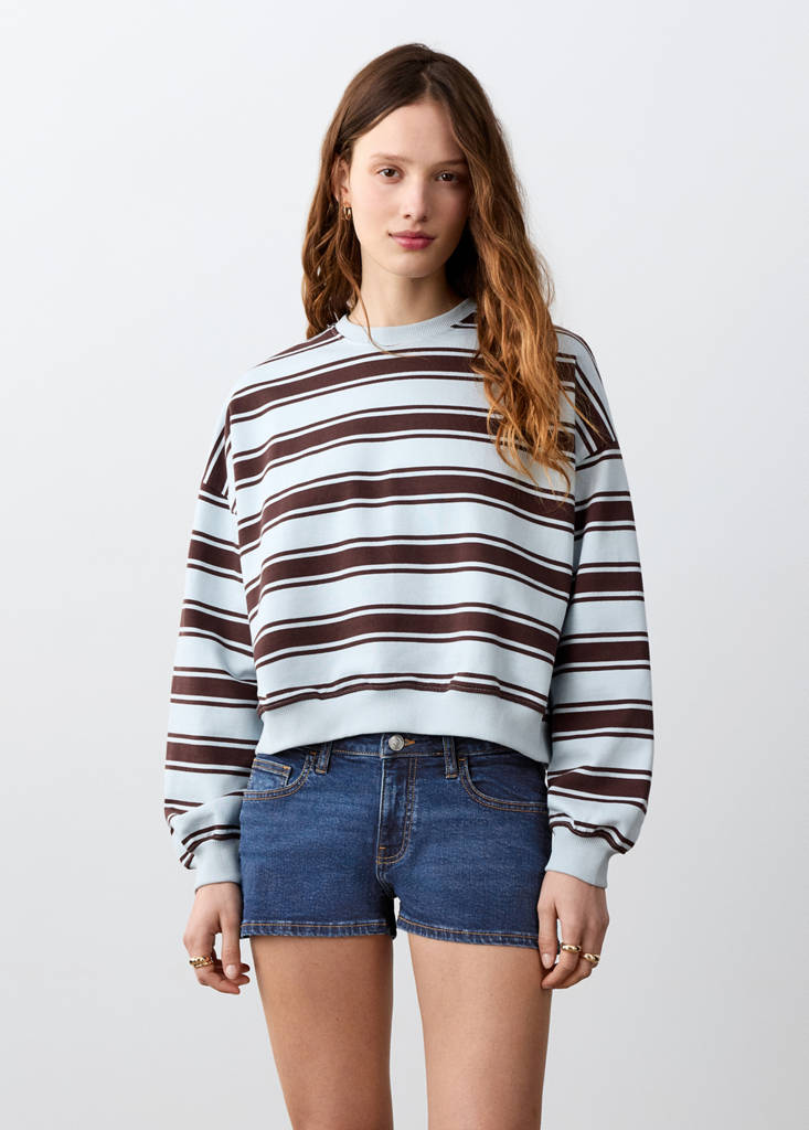 Low-waist mini shorts — Dark Blue