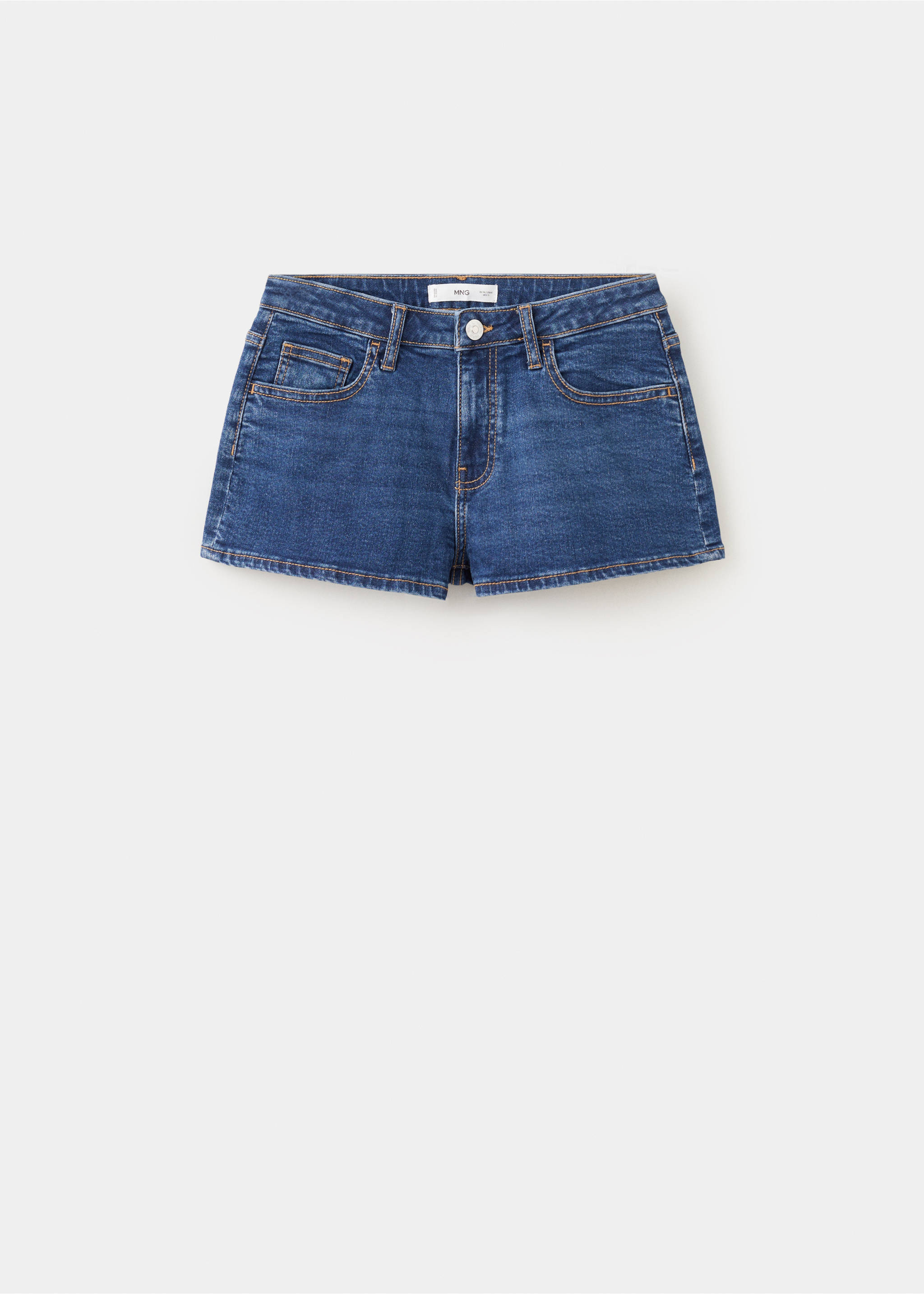 Low-waist mini shorts - Article without model, Dark Blue. Ref: 27035939-00.