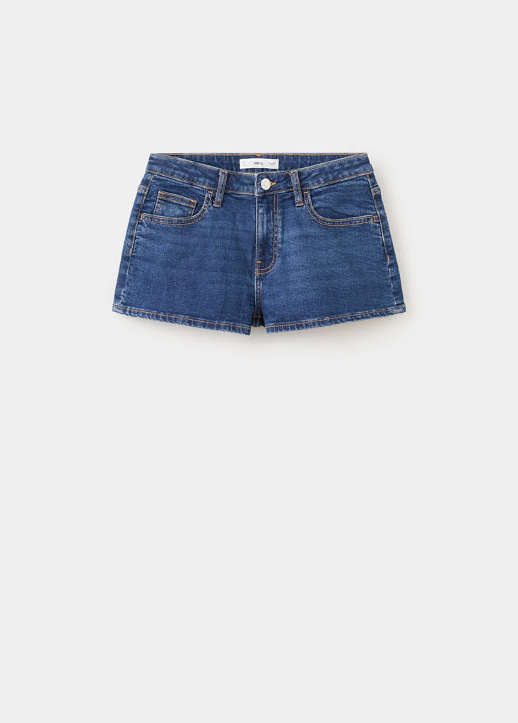 Low-waist mini shorts — Dark Blue