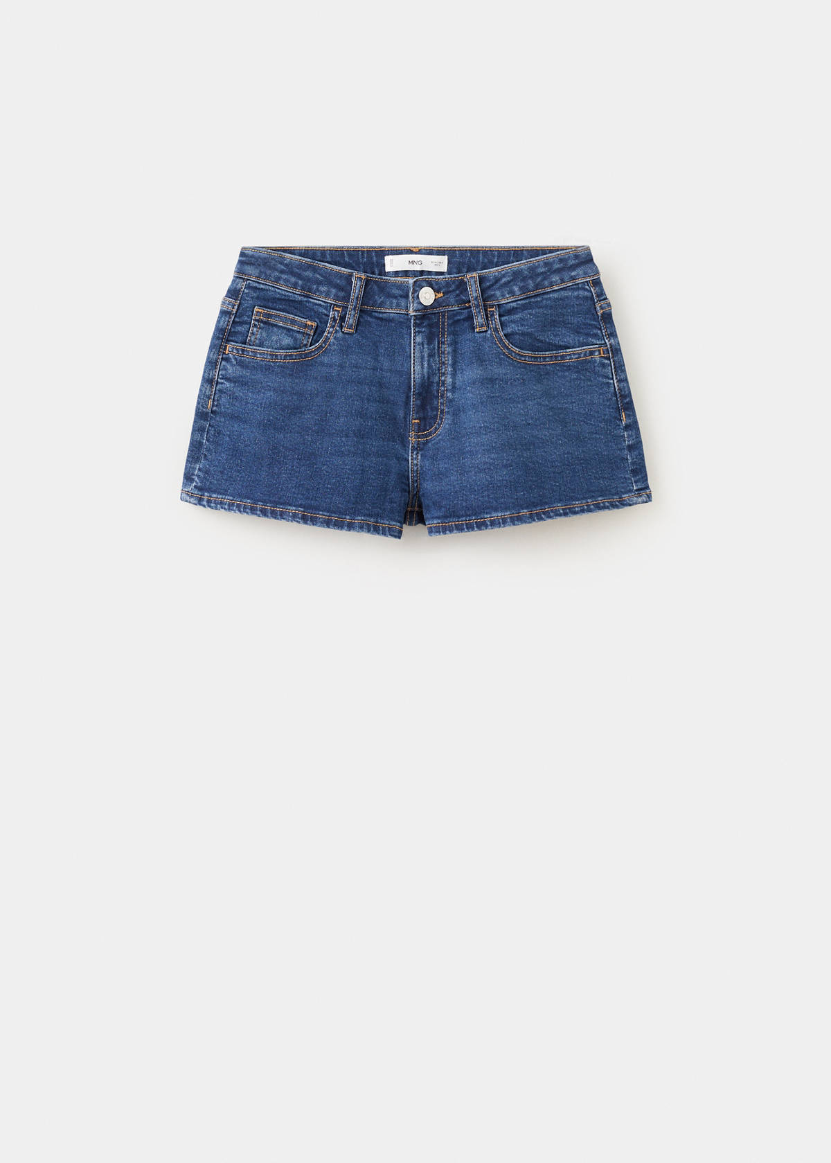 Low-waist mini shorts — Dark Blue