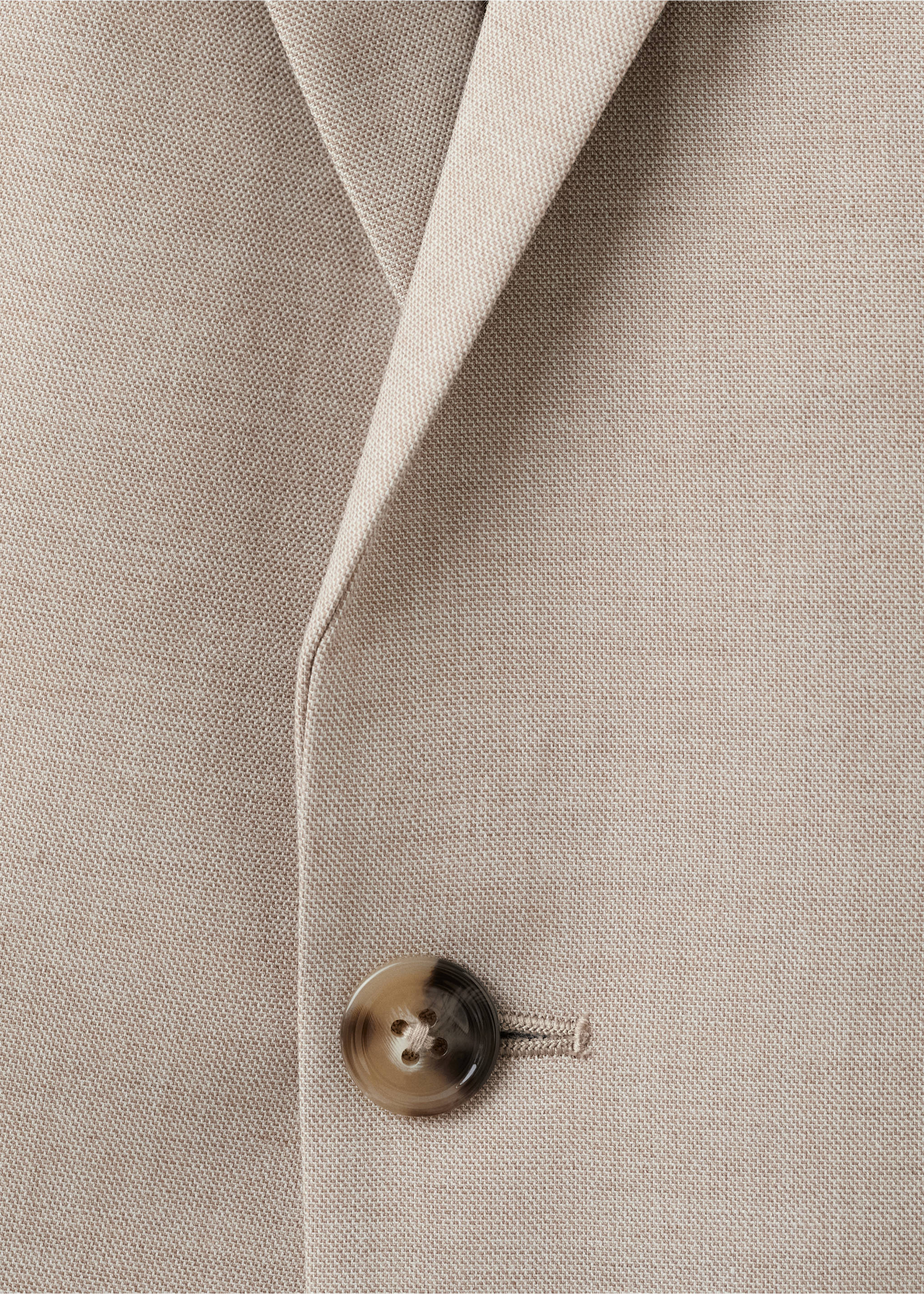 Giacca completo Milán slim-fit - Dettaglio dell'articolo 8, Beige. Ref: 27035940-00.