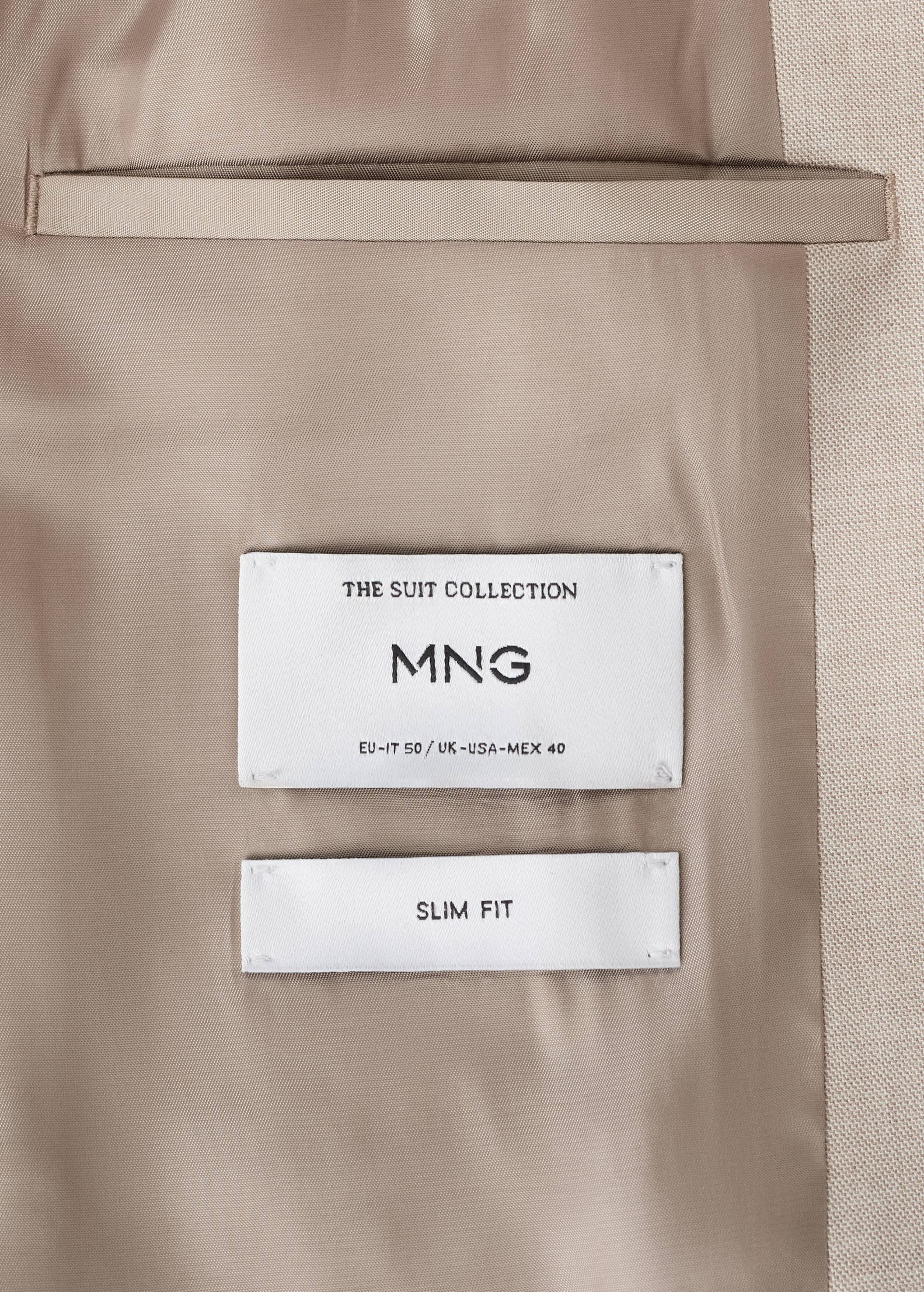 Костюмный пиджак Milan slim fit - Деталь изделия 0