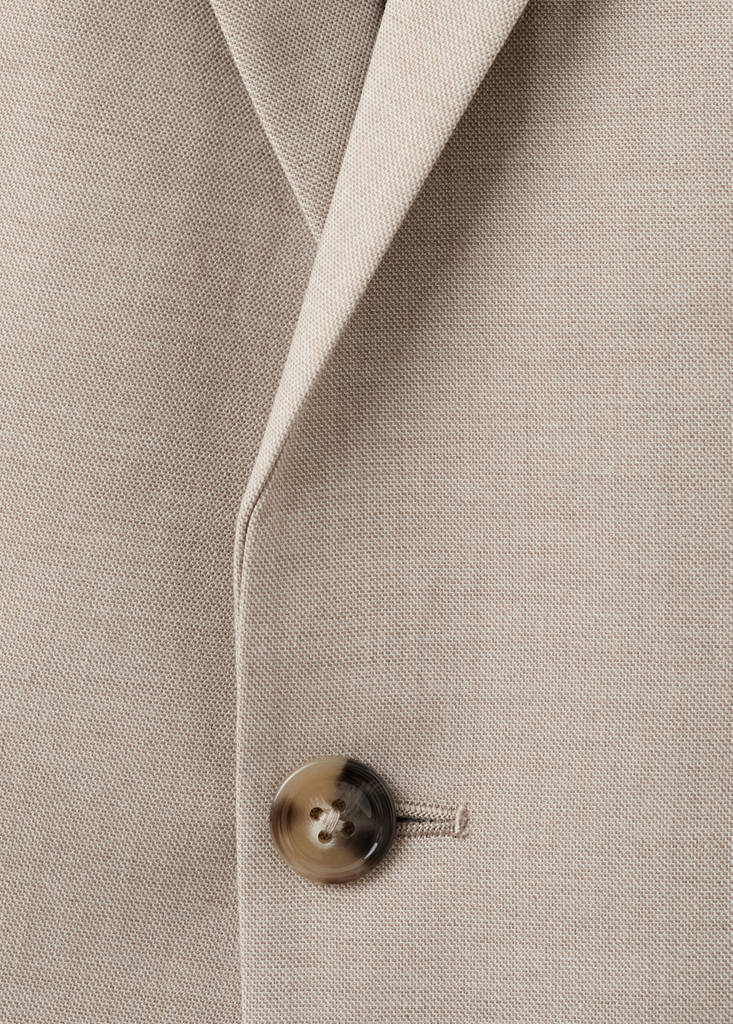 Milan slim-fit suit jacket — Beige