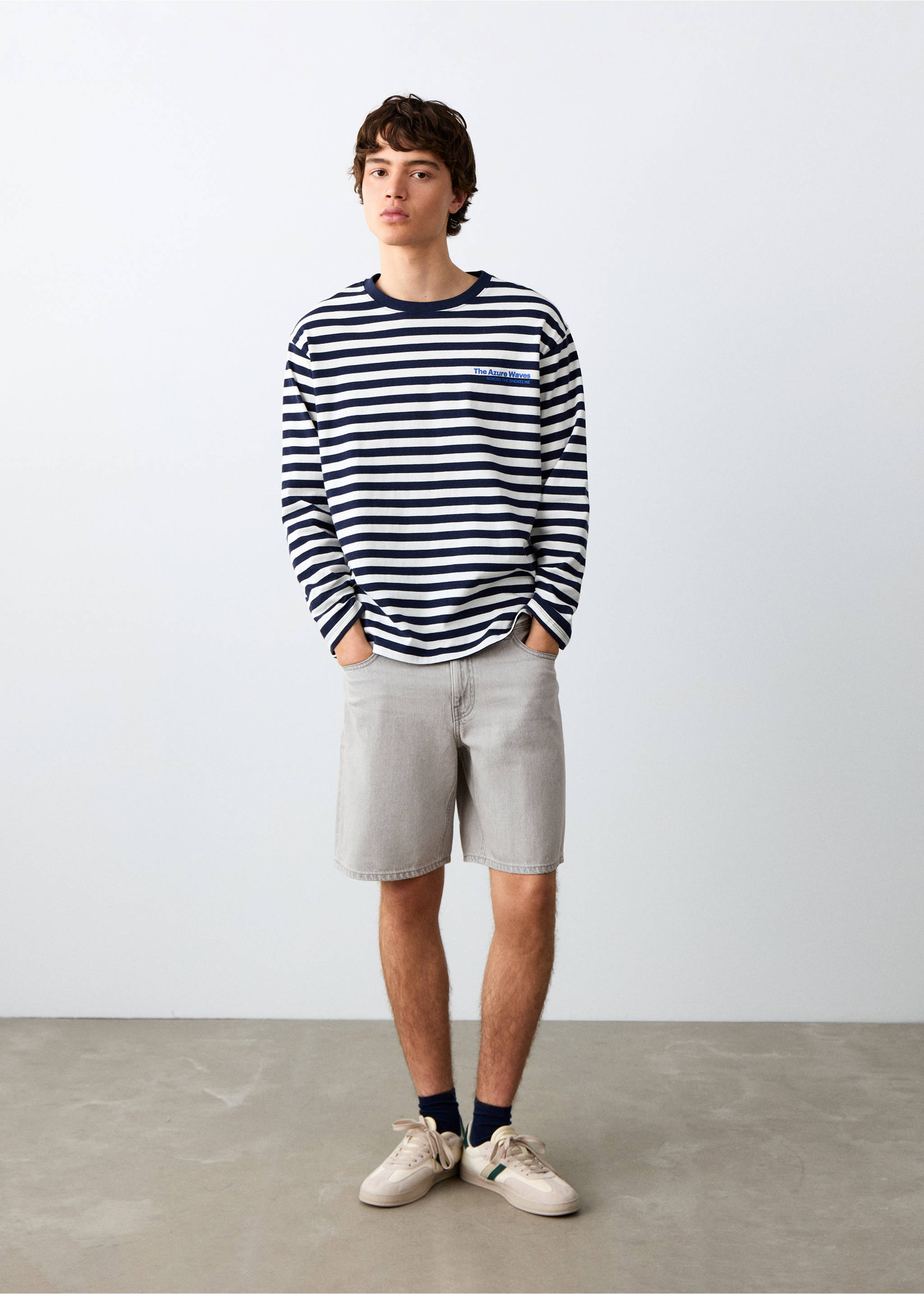 Denim Bermuda shorts - General plane, Denim Grey. Ref: 27035941-00.