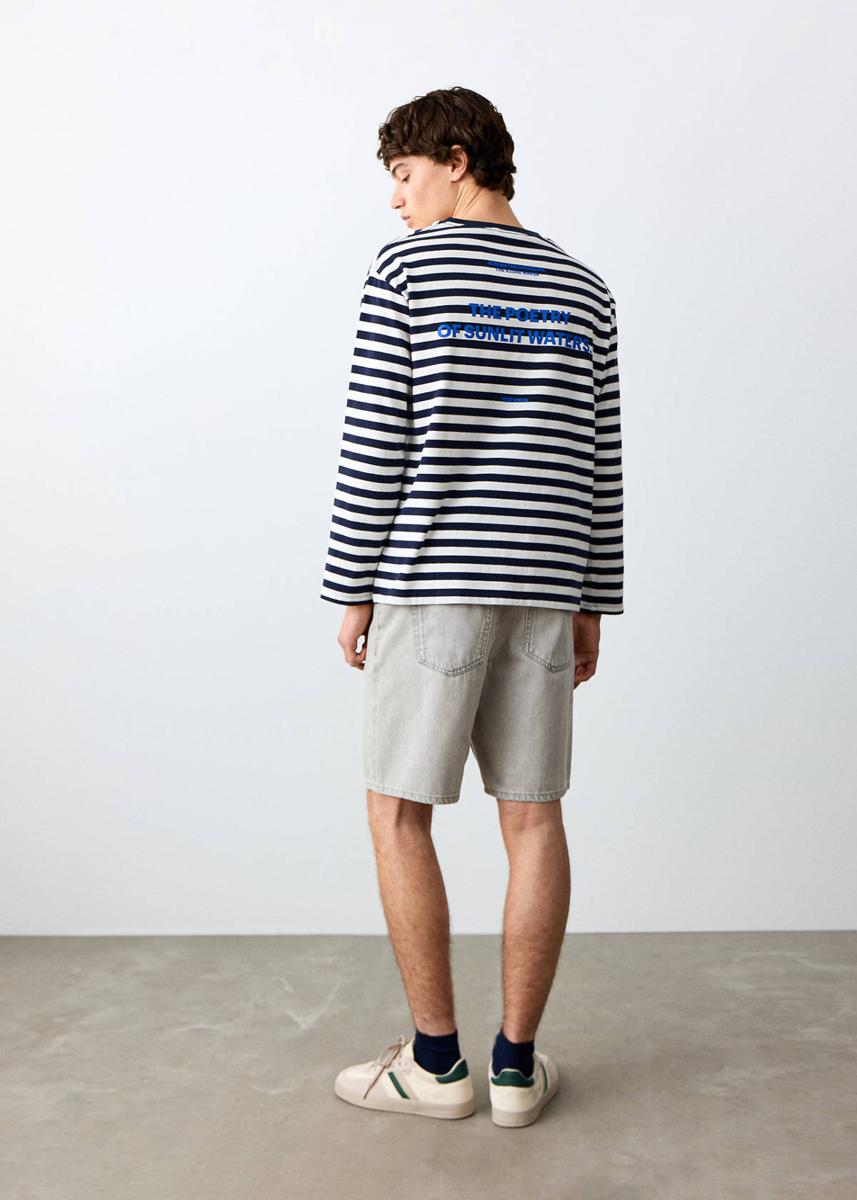 Denim Bermuda shorts — Denim Grey
