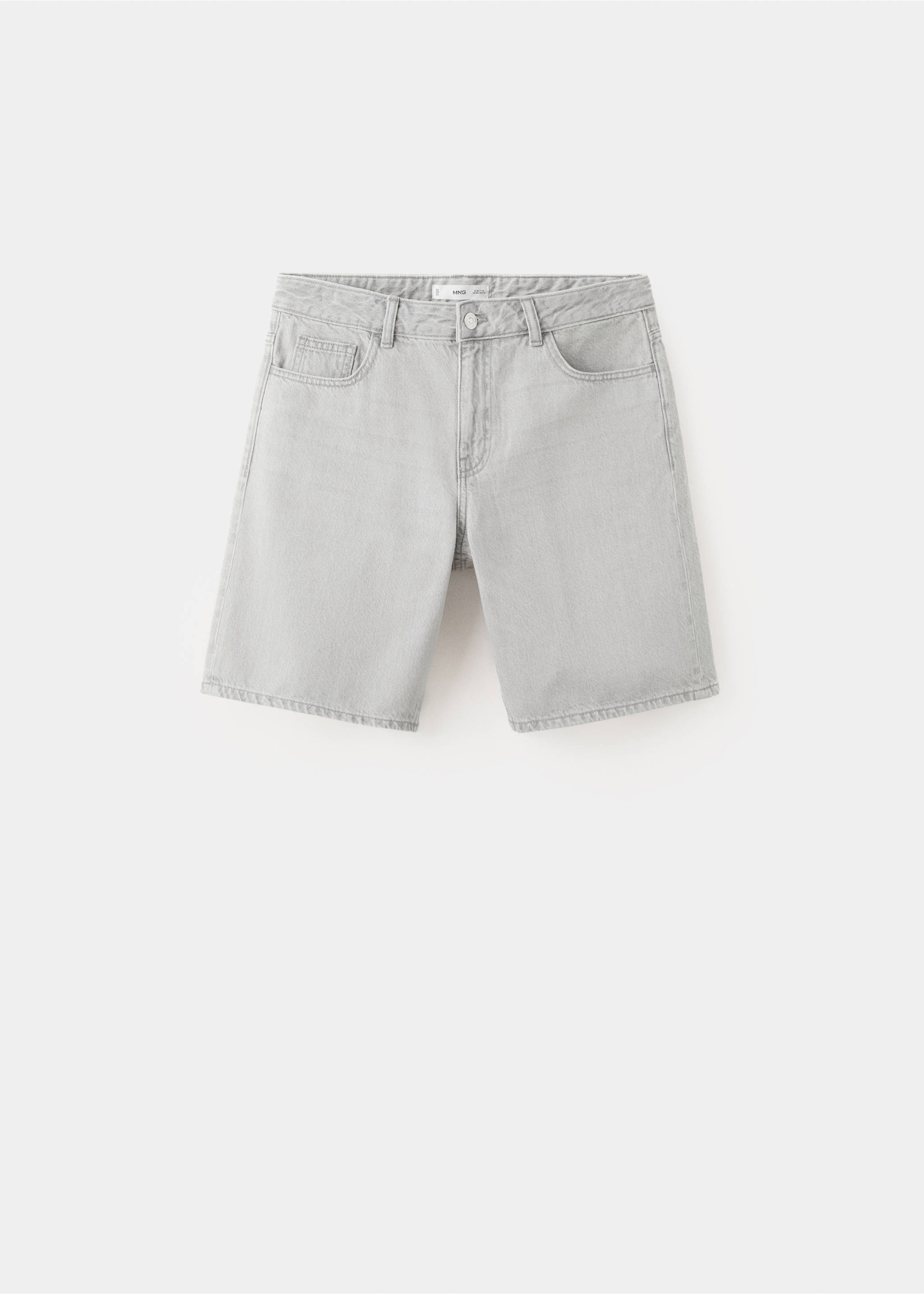 Бермуды из денима - Изделие без модели, Джинсовый серый. Ref: 27035941-00.