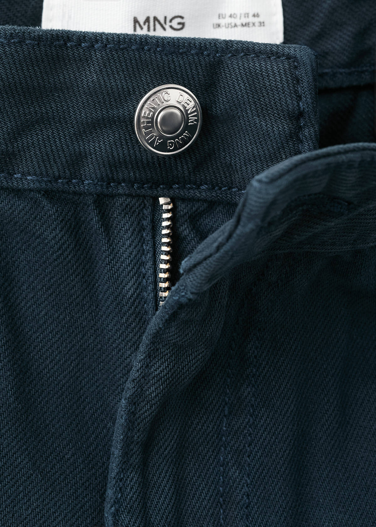 Denim Bermuda shorts — Dark Navy