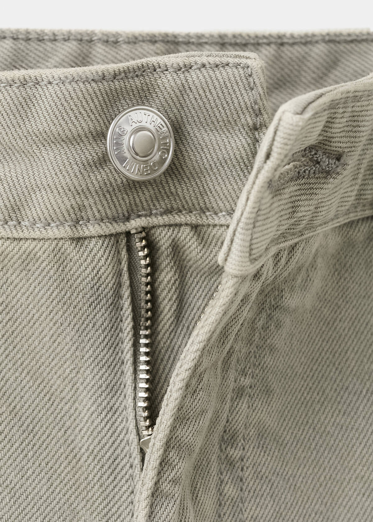 Denim Bermuda shorts — Khaki
