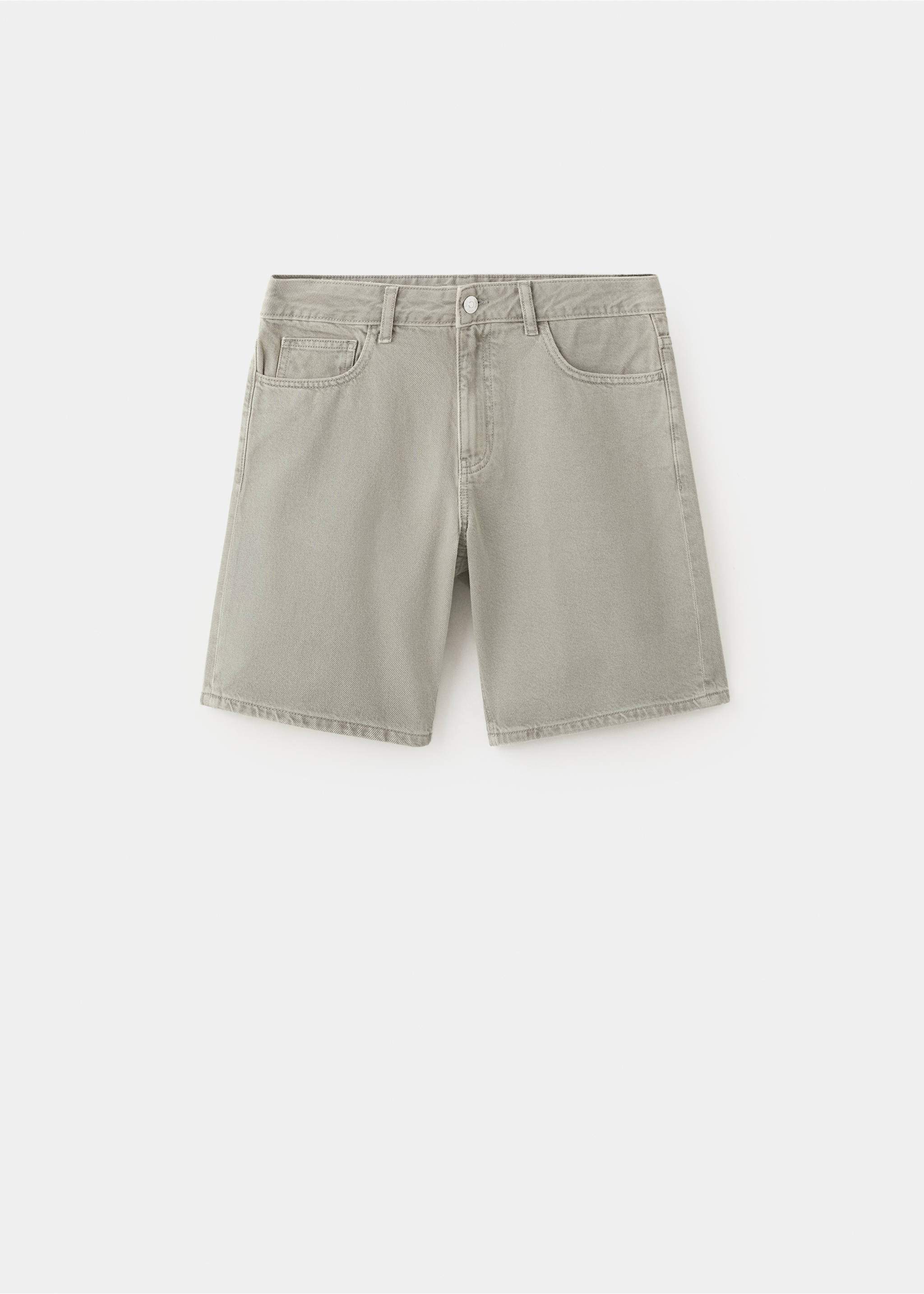 Denim Bermuda shorts - Article without model, Khaki. Ref: 27035943-00.