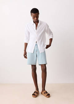 Denim Bermuda shorts — Light Blue 2