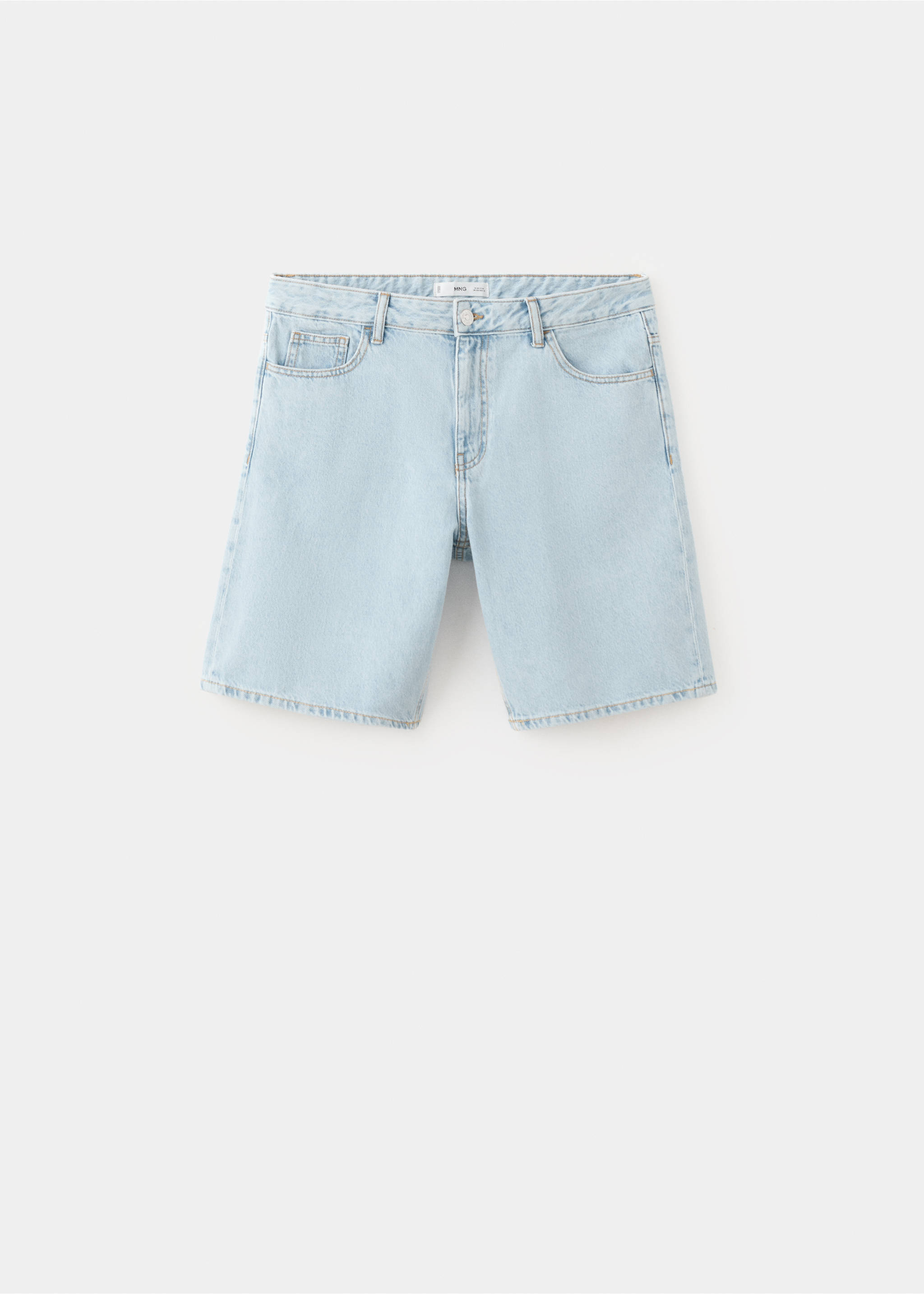 Denim Bermuda shorts - Article without model, Light Blue. Ref: 27035944-00.