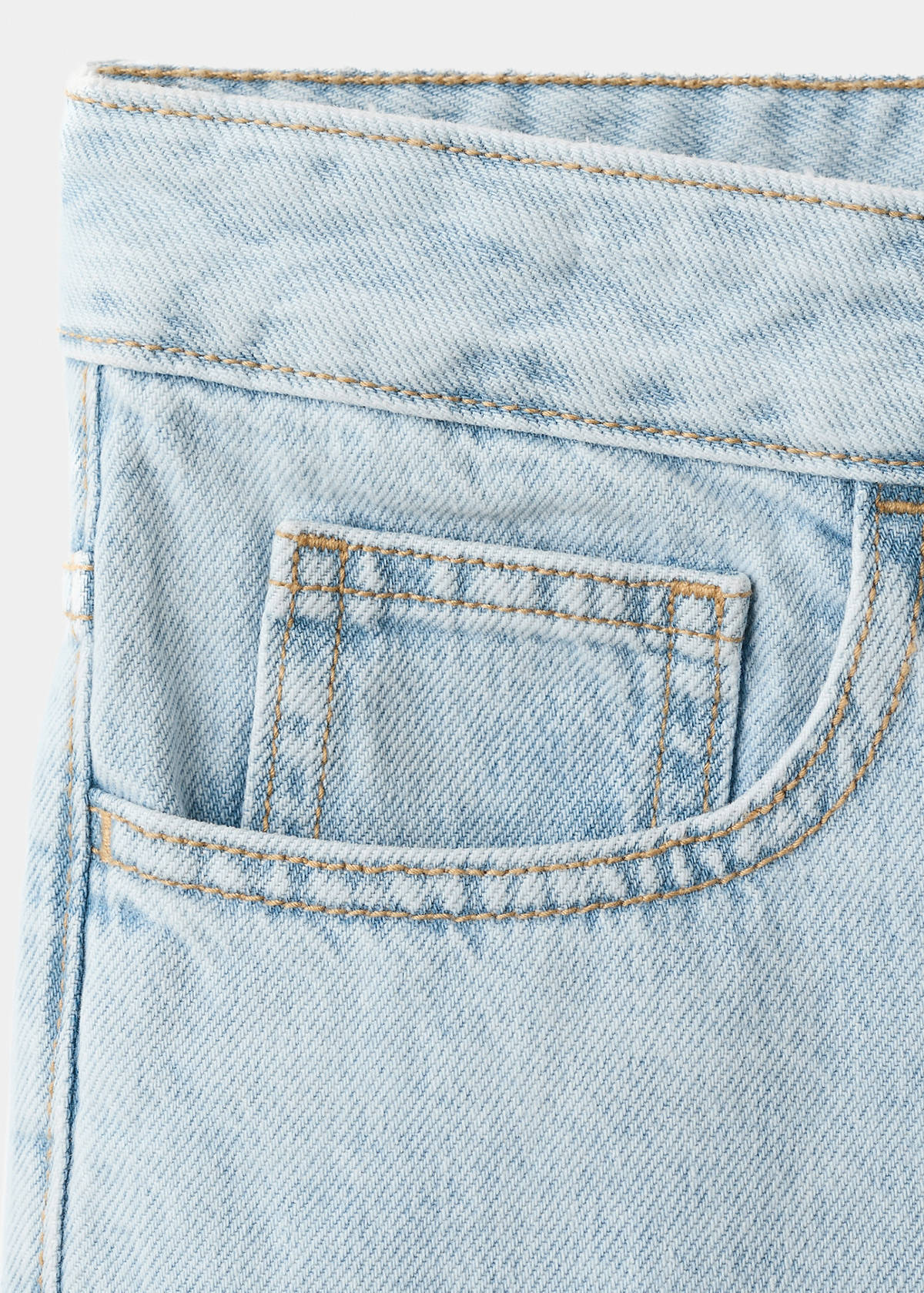 Denim Bermuda shorts — Light Blue