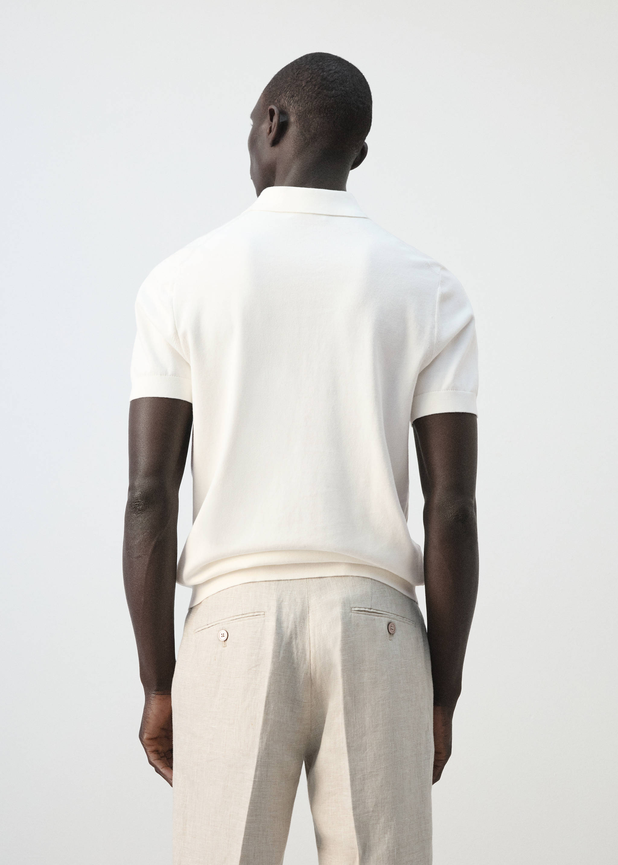 Polo maille fine 100 % coton - Verso de l’article