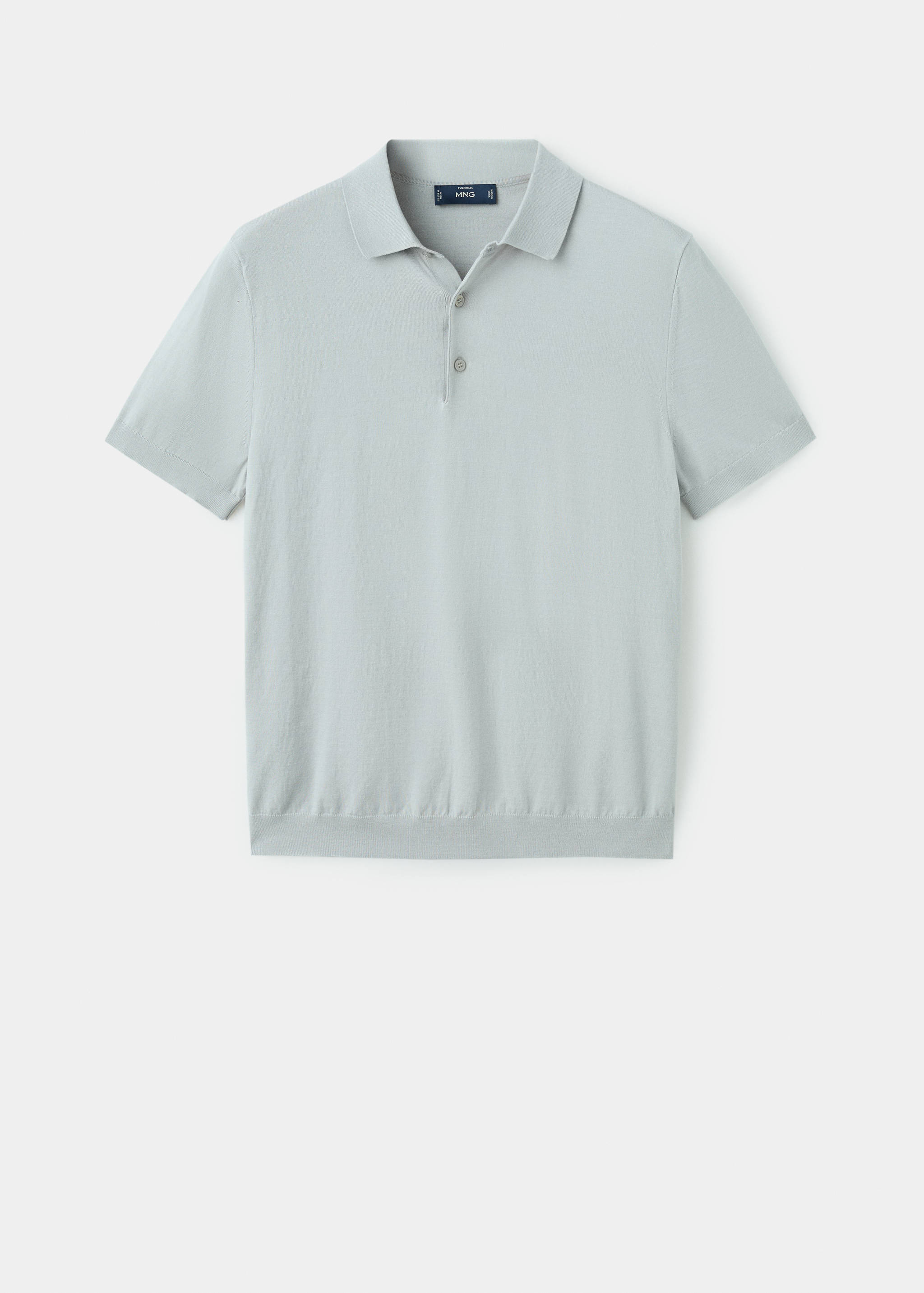 100% cotton fine-knit polo shirt - Article without model