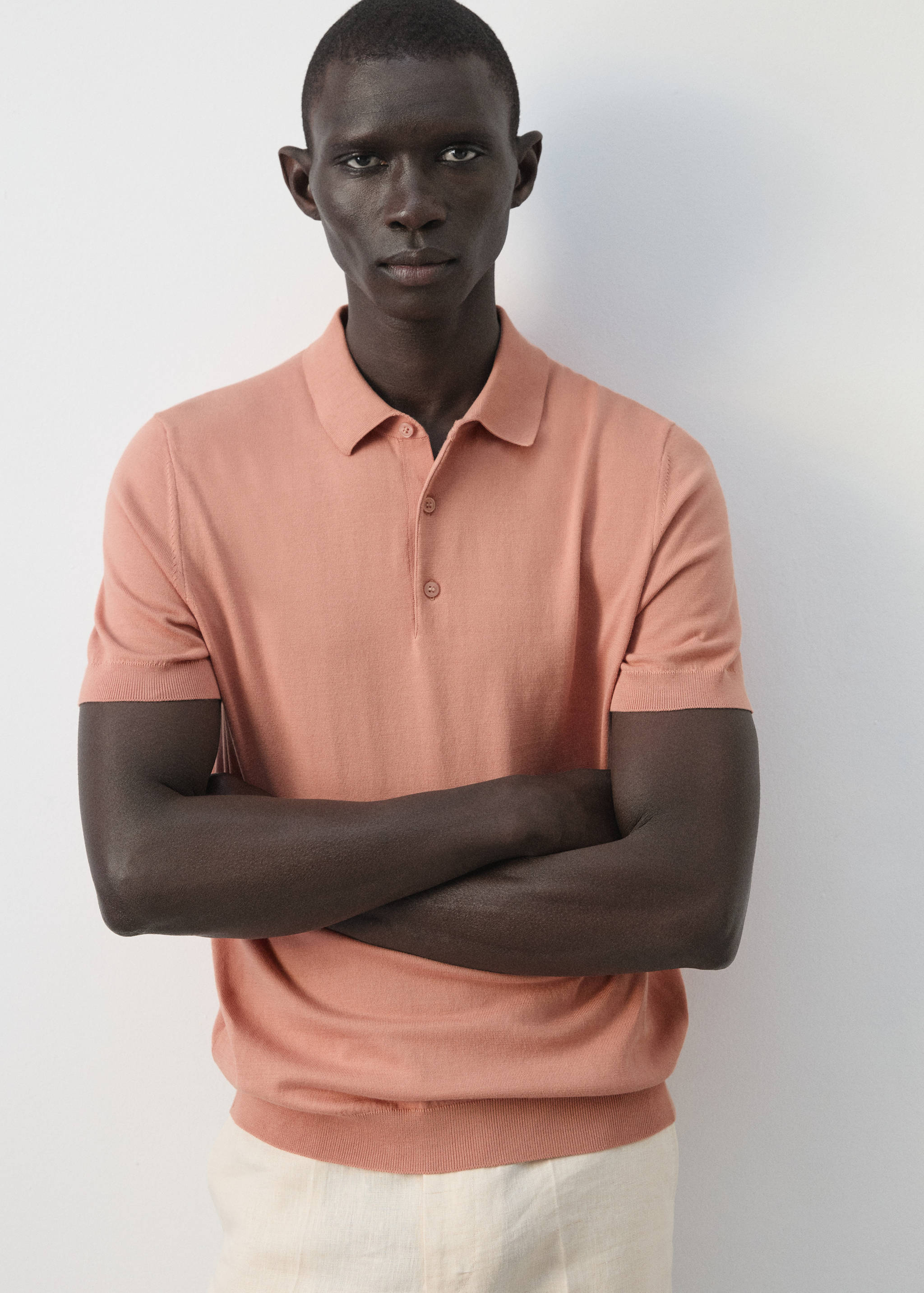 100% cotton fine-knit polo shirt - Details of the article 6