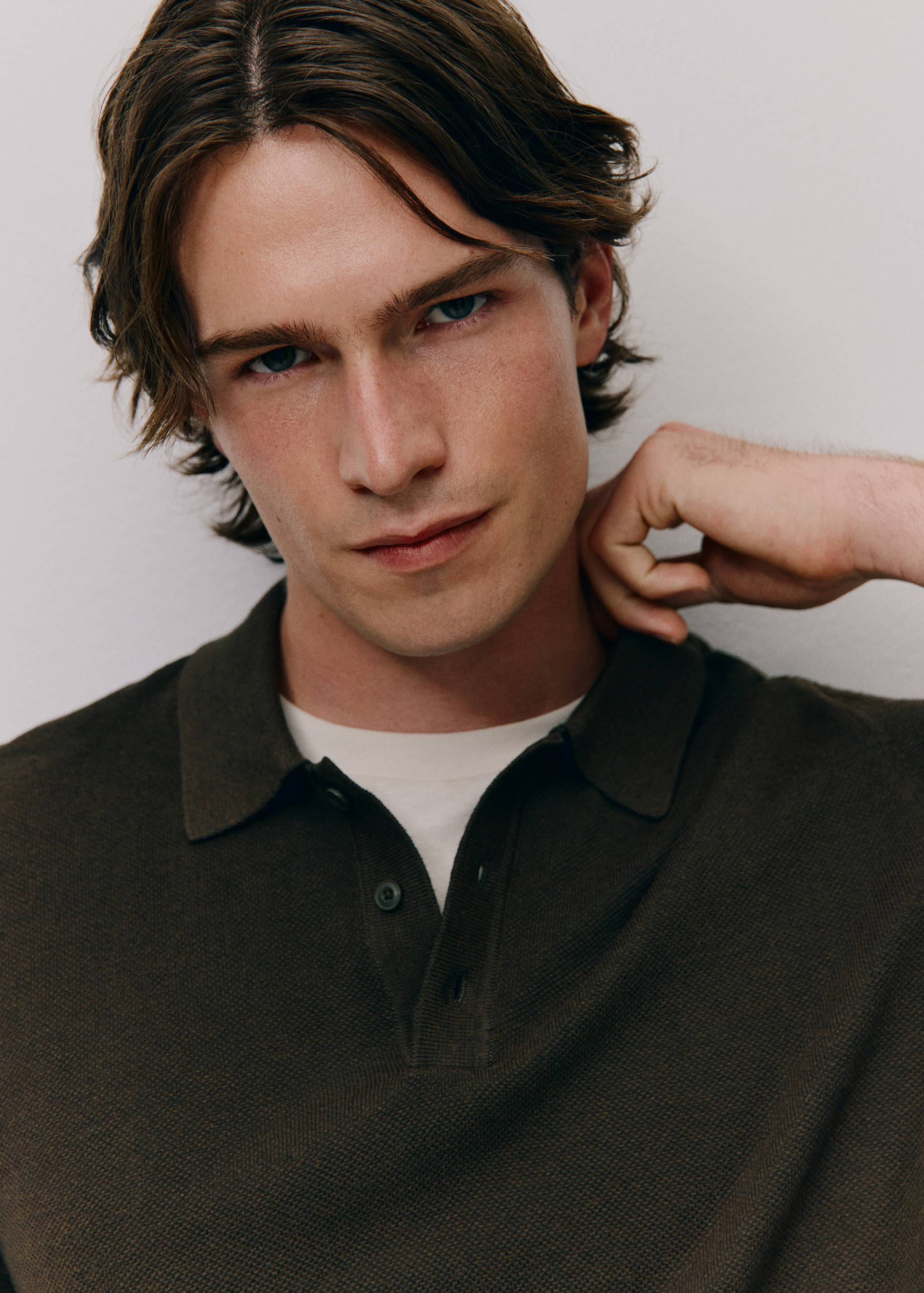 100% cotton fine-knit polo shirt - Details of the article 8